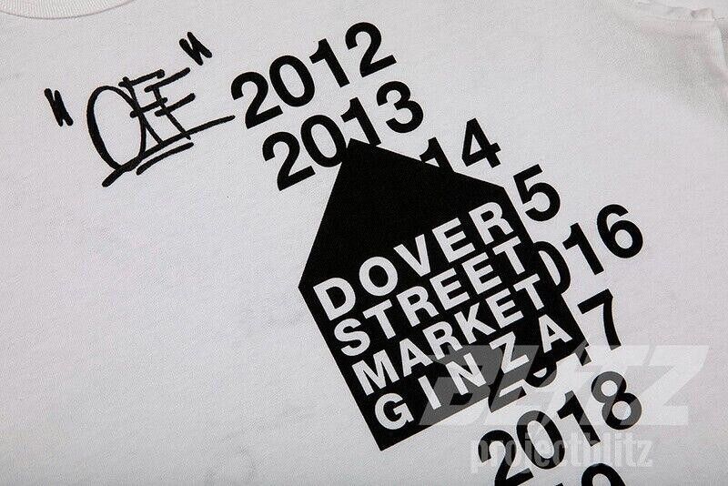 Designer DOVER STREET MARKET GINZA OFF-WHITE TEE 2022 Size US L / EU 52-54 / 3 - 4 Thumbnail