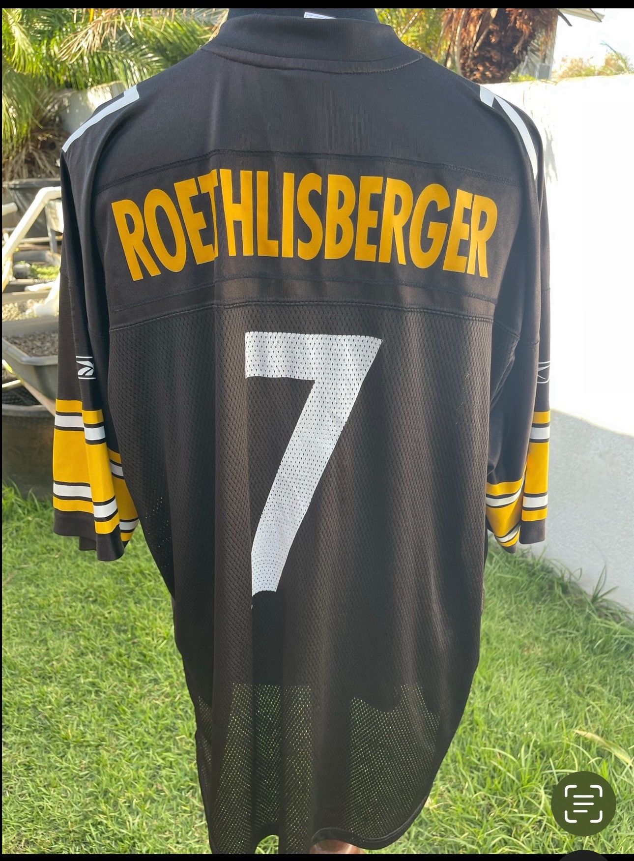 Reebok Pittsburgh Steelers Reebok Men 2XL Black Ben Roethlisbergerl Size US XXL / EU 58 / 5 - 2 Thumbnail