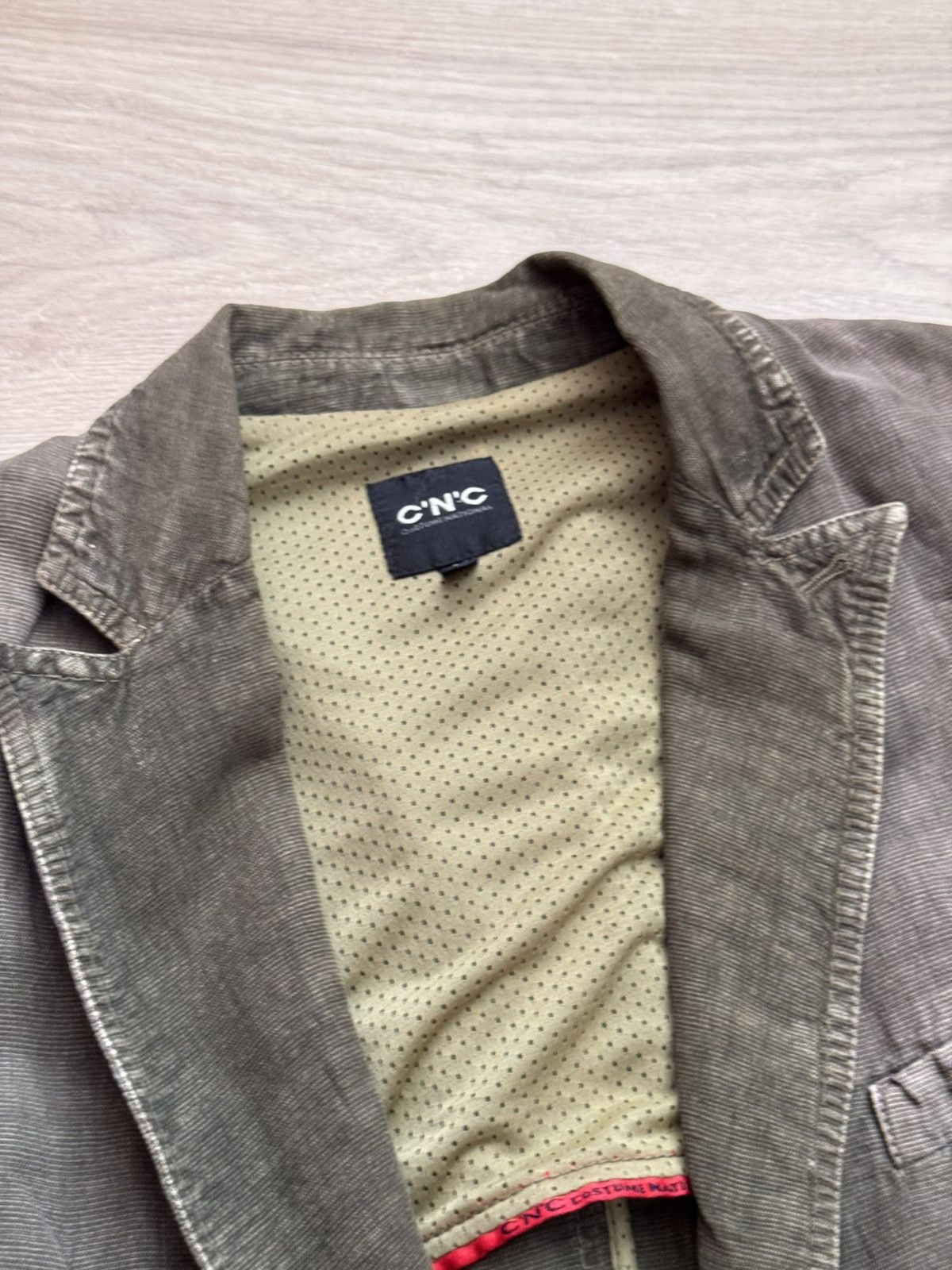 Costume National Vintage Costume National Faded Luxury Linen Designer Blazer Size 36R - 6 Thumbnail