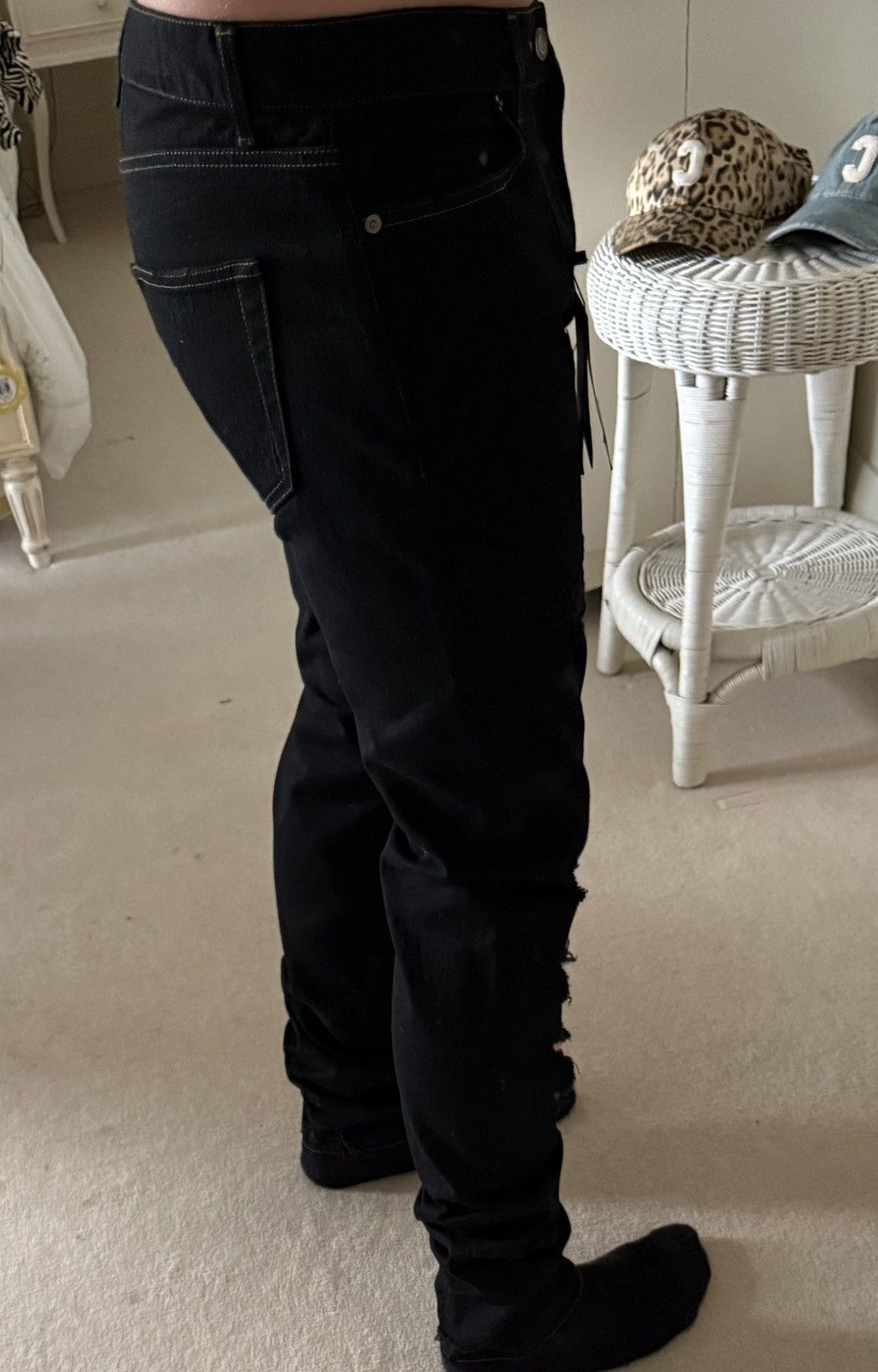 Saint Laurent Paris SS16 Saint Laurent surf sound crash trash black ripped jeans Size US 32 / EU 48 - 5 Thumbnail