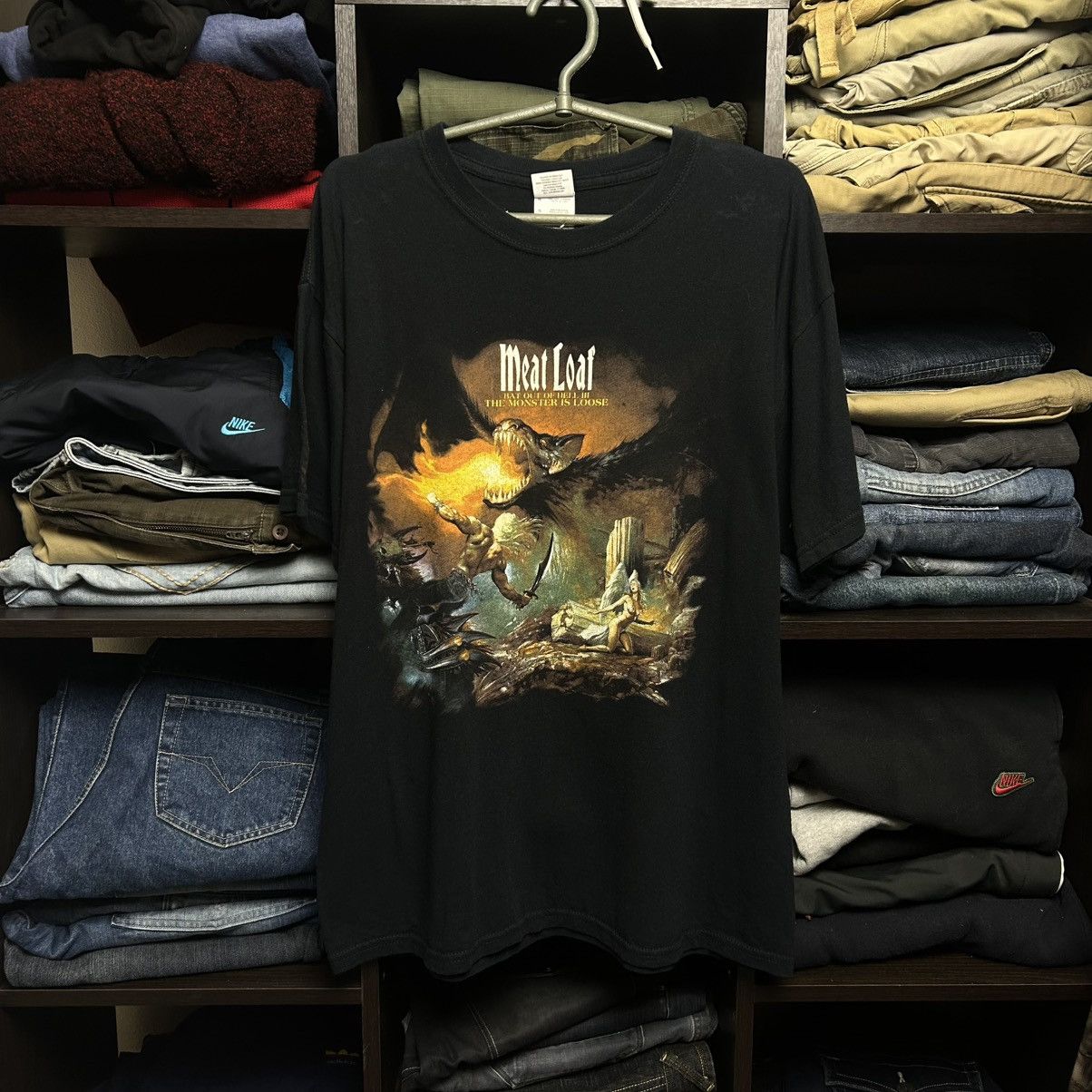 Band Tees Vintage Meat Loaf 2007 Three Bats Tour rock band tee size L Size US L / EU 52-54 / 3 - 1 Thumbnail