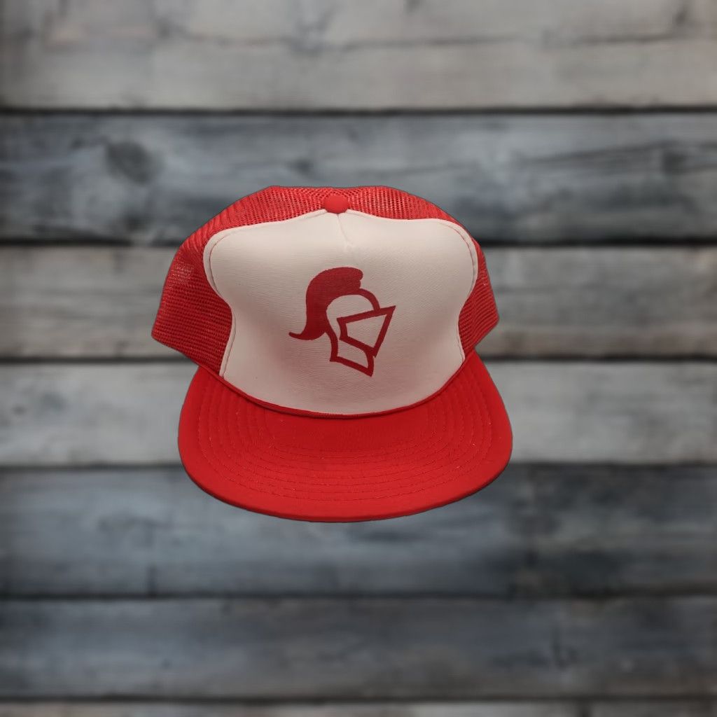 Logo 7 VINTAGE Sportcap Logo Trucker Hat One Size Red White Mens Size ONE SIZE - 1 Thumbnail