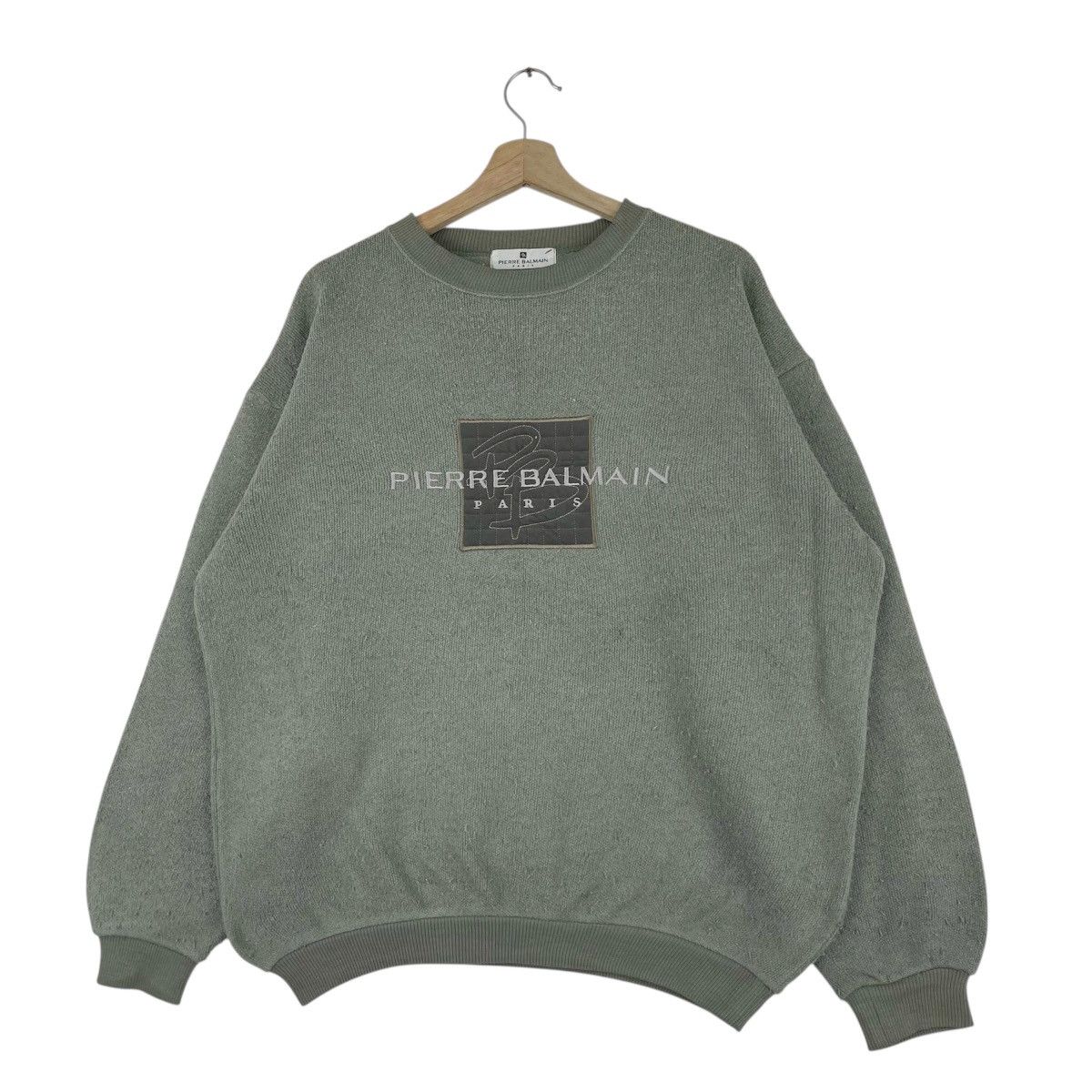 Pierre Balmain Vintage Pierre Balmain Paris Sweatshirt Size US XL / EU 56 / 4 - 2 Thumbnail
