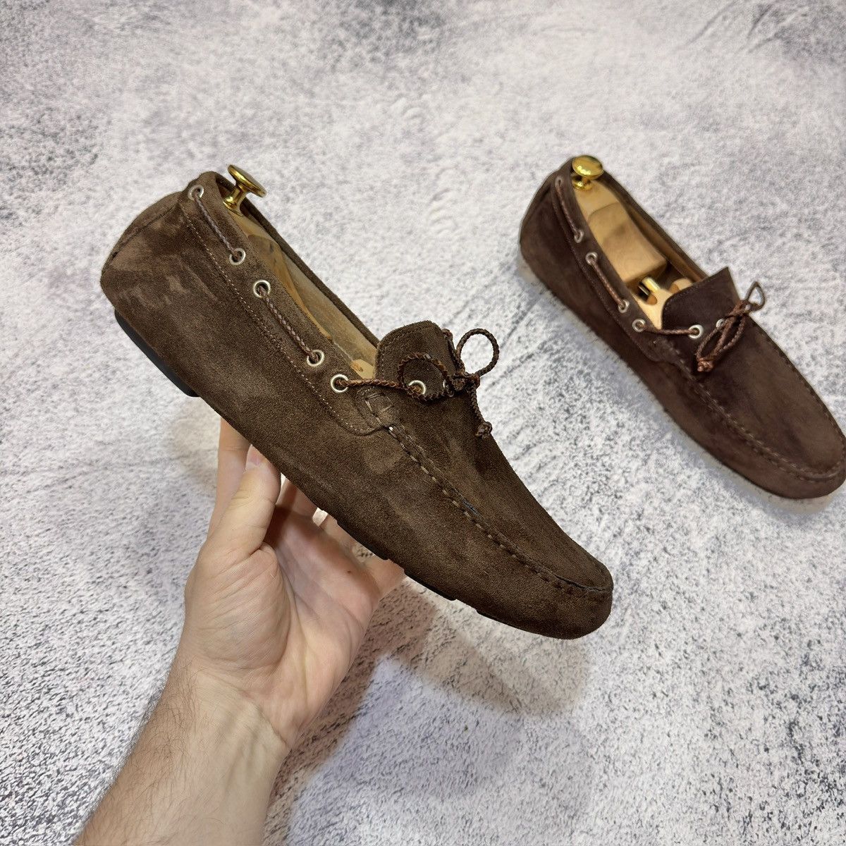 Florsheim Florsheim Mens Brown Suede Mocassins US10.5 UK10 EU44 29cm Size US 10.5 / EU 43-44 - 4 Thumbnail
