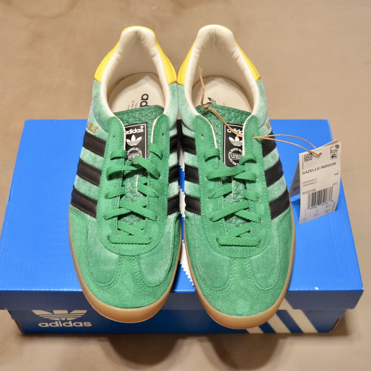 Adidas × size? NEW - Size 7.5 US Adidas x size? Gazelle Indoor Green Yellow Size US 7.5 / EU 40-41 - 9 Thumbnail