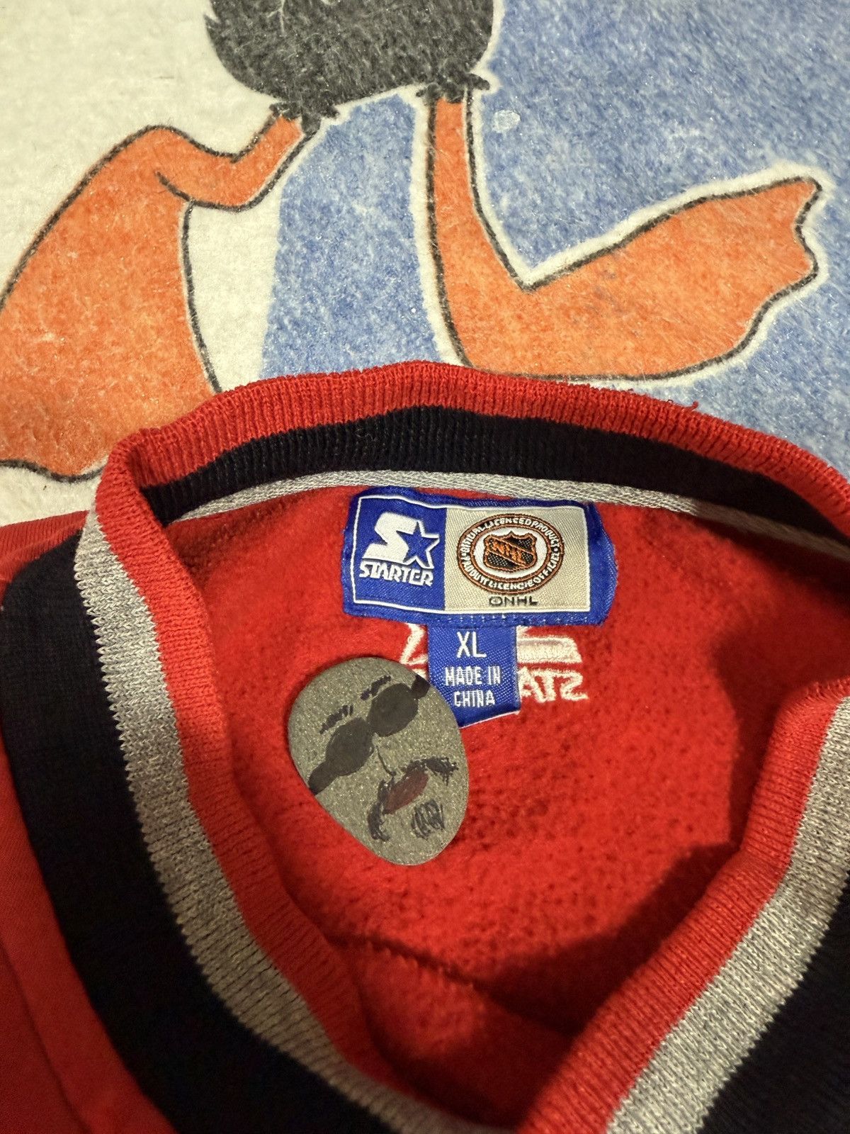 Starter Vintage Detroit red wings sweatshirt Size US XL / EU 56 / 4 - 3 Thumbnail
