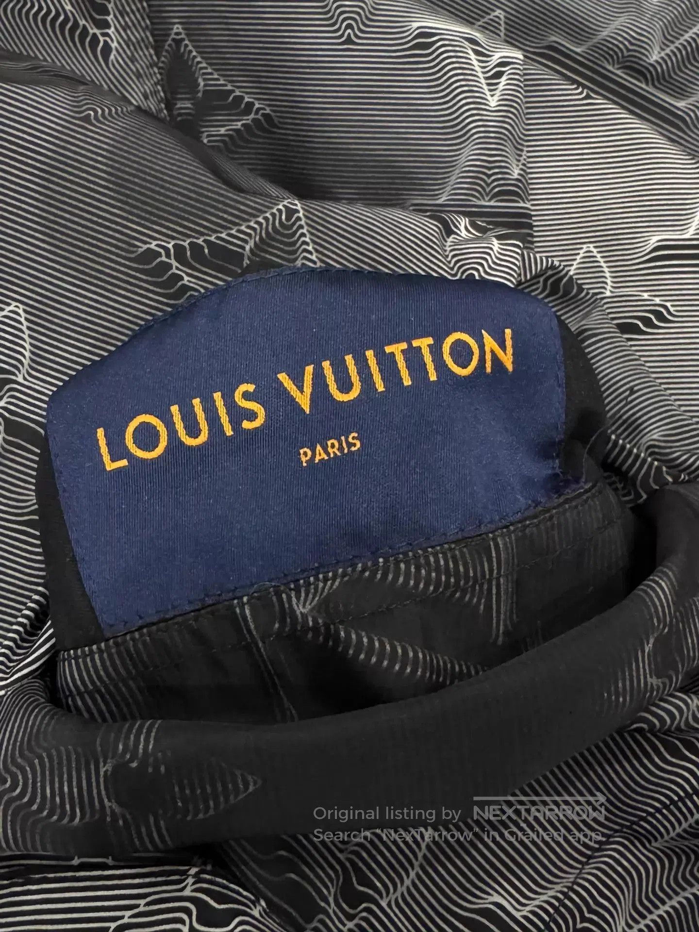 Louis Vuitton Black Patterned Zip-Up Jacket Size S. Size US S / EU 44-46 / 1 - 7 Thumbnail