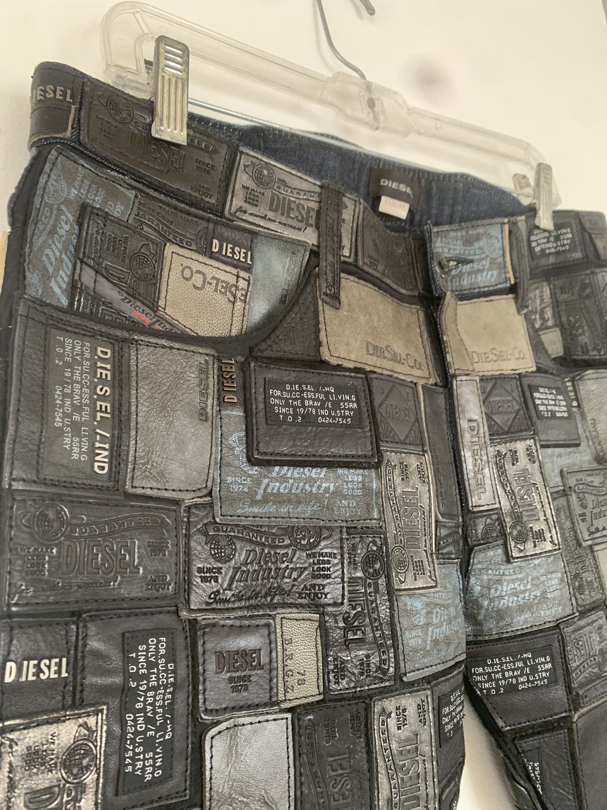 Diesel DIESEL Size 32 REBOOT Leather Patchwork Pants Size US 32 / EU 48 - 4 Thumbnail