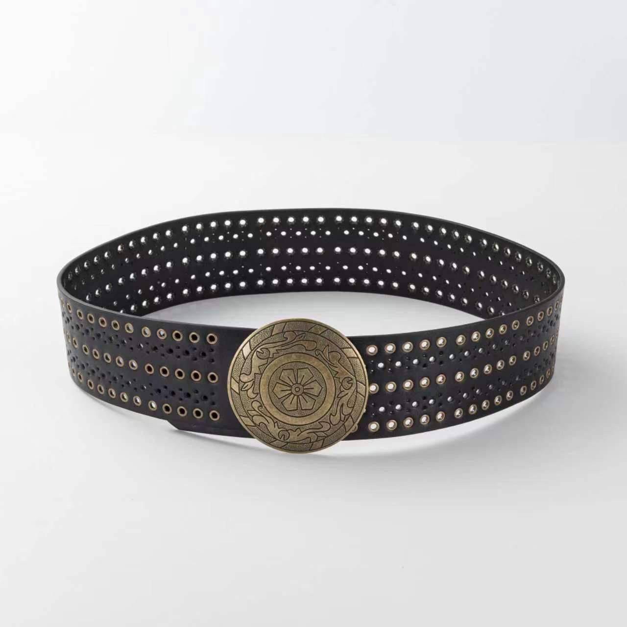 Other Y2K Chunky Oversized Buckle Boho Belt OS Size ONE SIZE - 6 Thumbnail