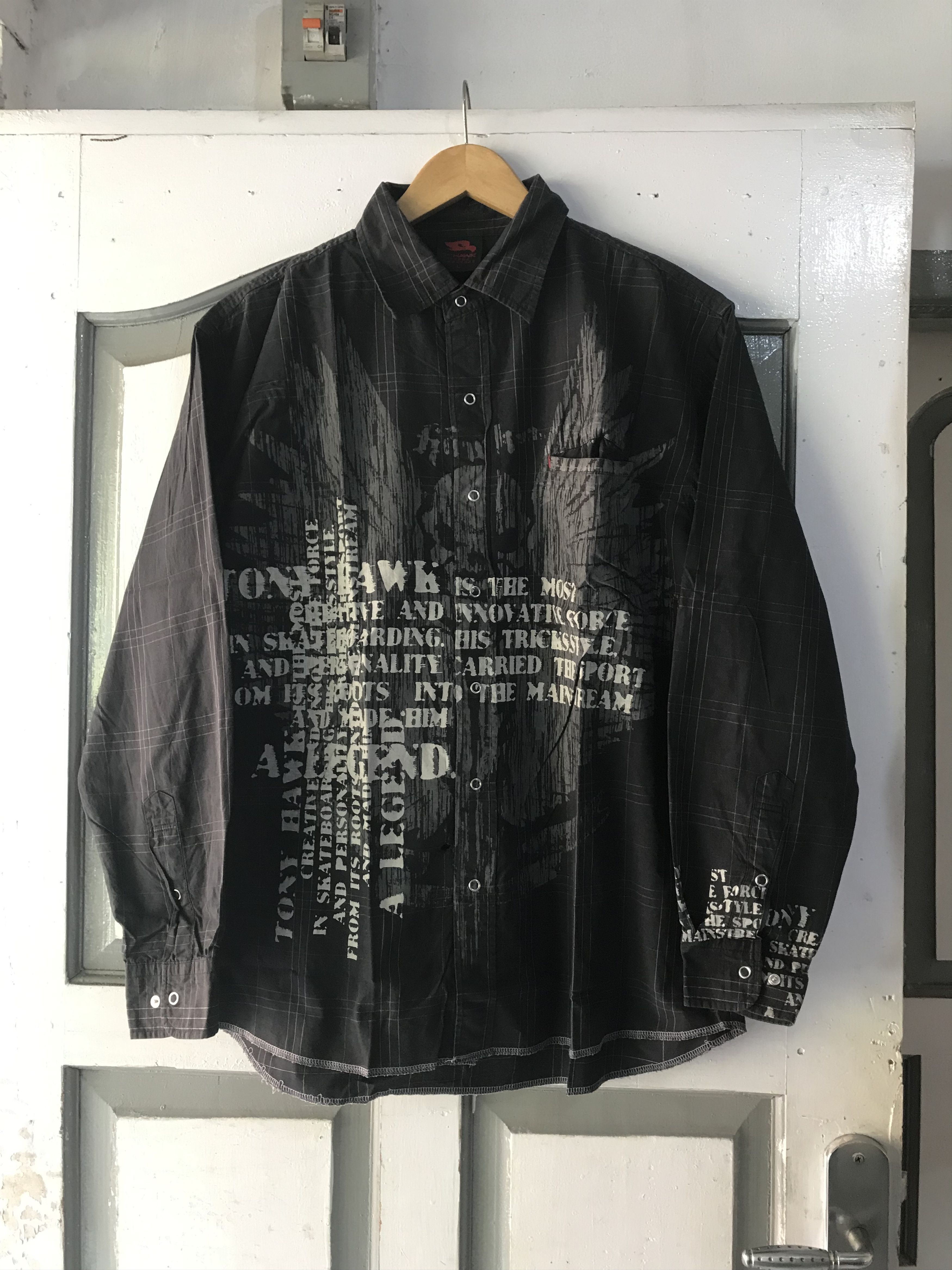14th Addiction × If Six Was Nine × Tony Hawk Y2K Tony Hawk Poem Shirts Size US L / EU 52-54 / 3 - 1 Thumbnail