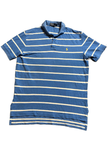 Polo Ralph Lauren Vintage Polo Ralph Lauren Striped Polo Size L Size US L / EU 52-54 / 3 - 1 Thumbnail
