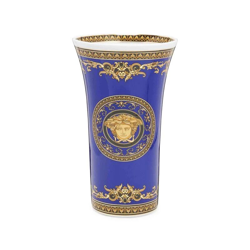 Versace Versace Medusa Blue Large Vase 10 1/4" Rosenthal Germany Size ONE SIZE - 1 Thumbnail