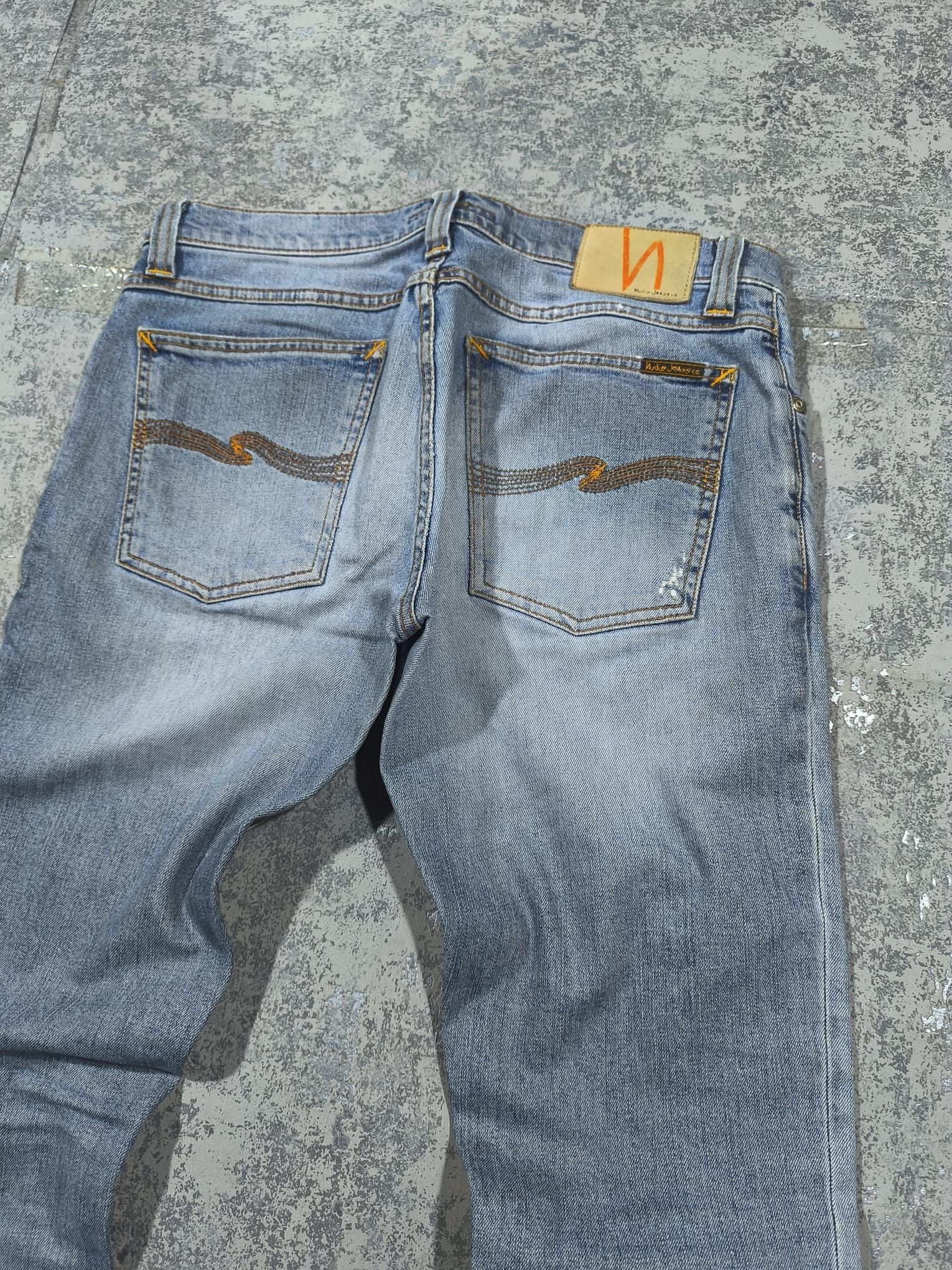 Nudie Jeans Nudie Jeans Tight Long John Blue Grey Denim Jeans Size US 33 - 6 Thumbnail