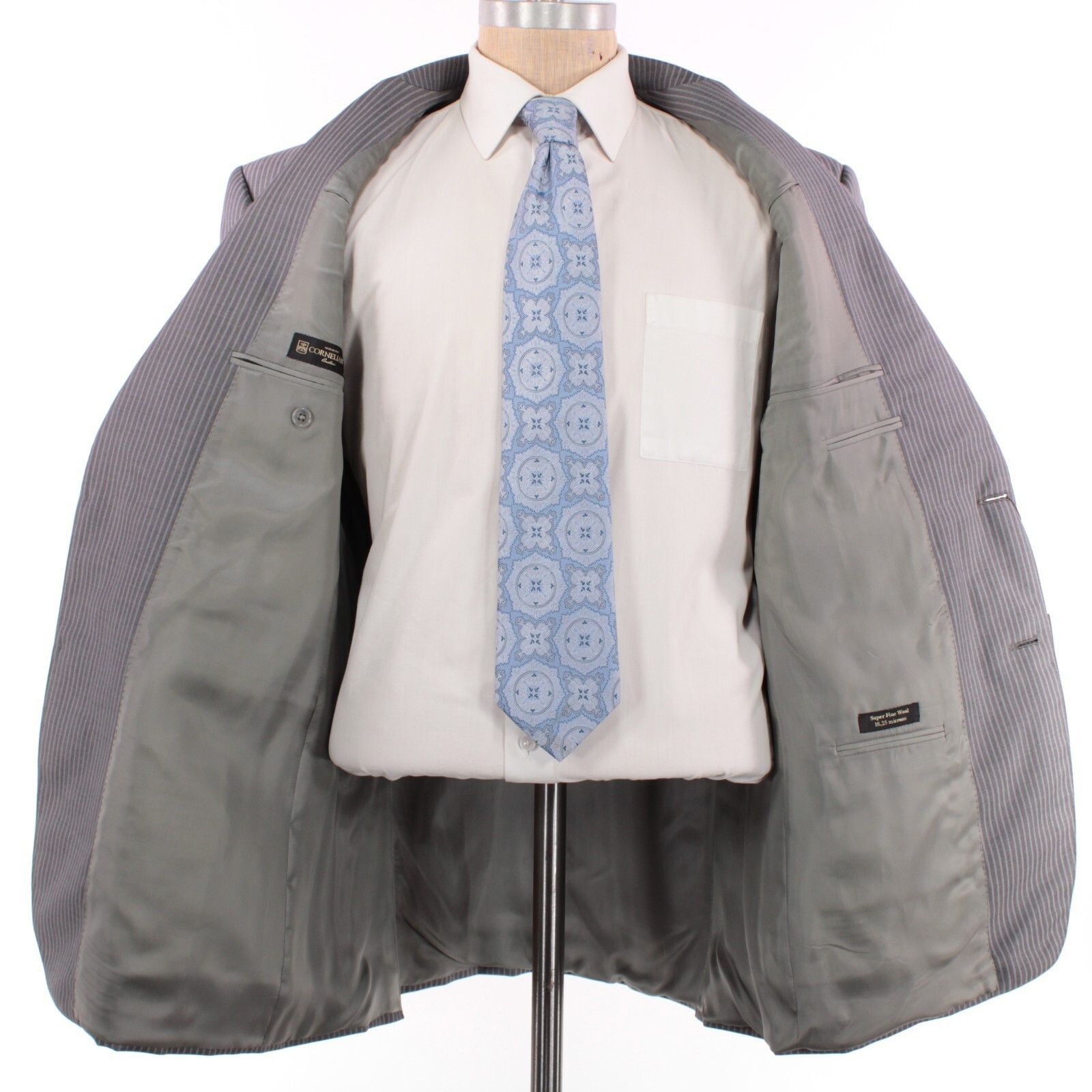 Corneliani Corneliani Suit Size US 46 Regular in Gray Size 46R - 9 Thumbnail