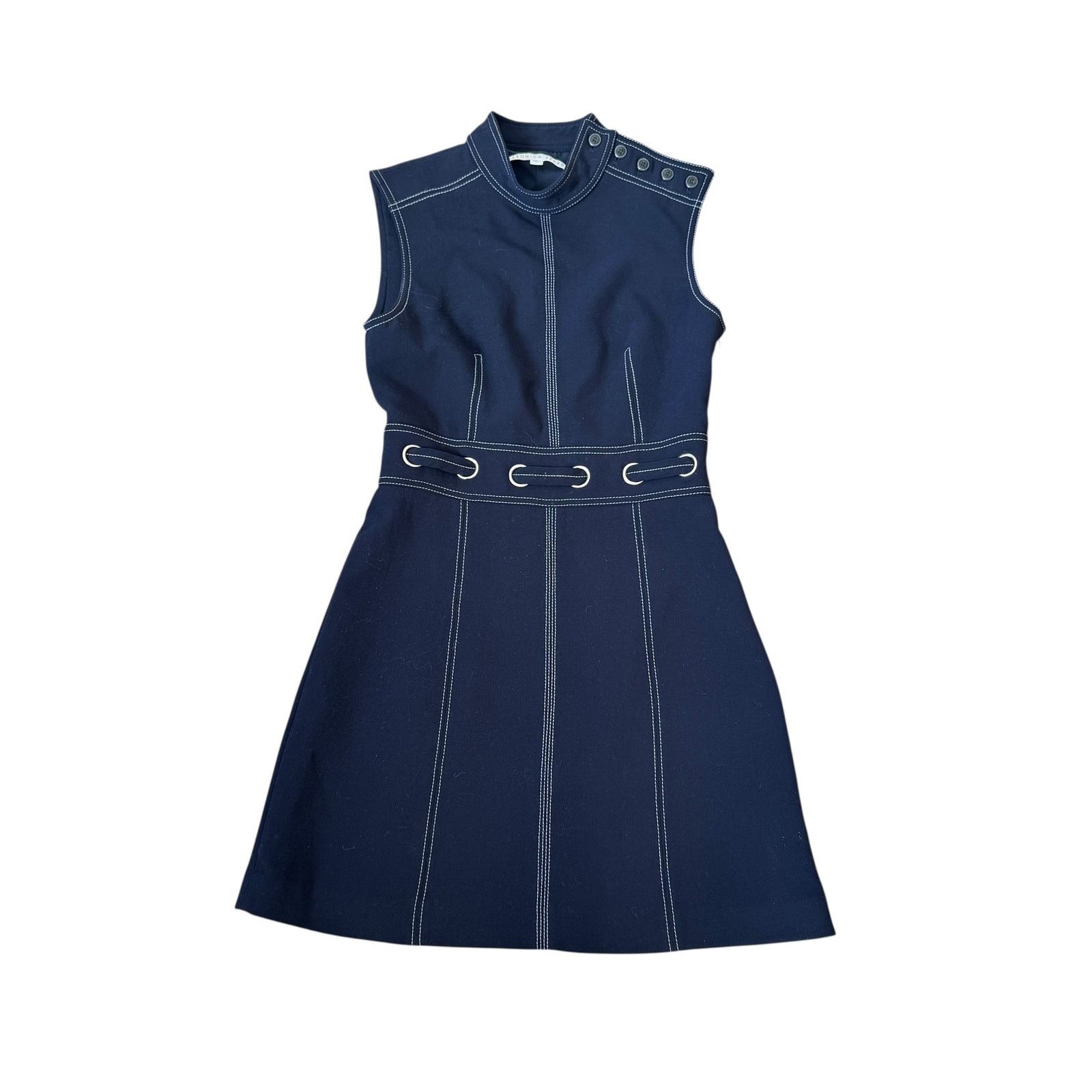 Veronica Beard Veronica Beard Nico Dress Dark Navy Size XS / US 0-2 / IT 36-38 - 2 Thumbnail
