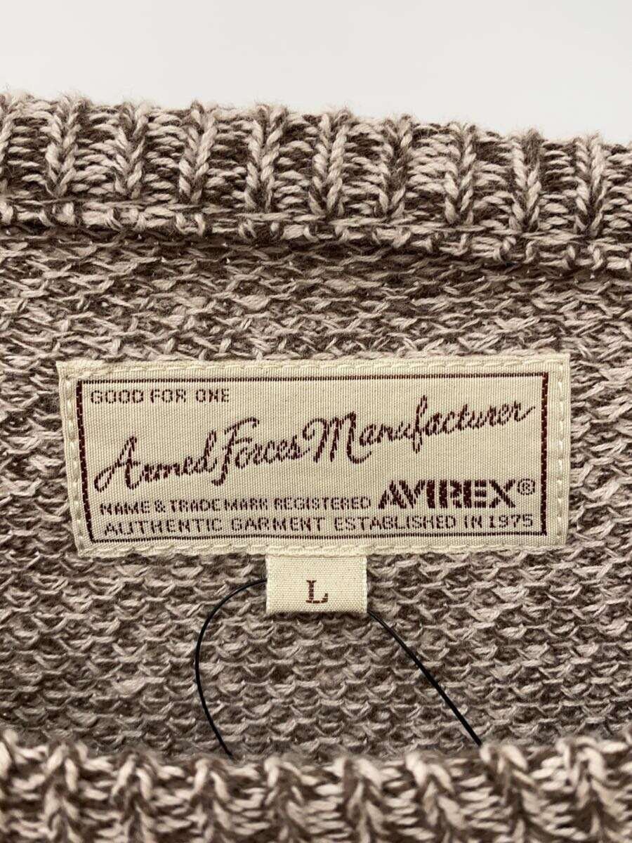 Avirex Avirex Plain Cotton Knit Sweater Camel Size US L / EU 52-54 / 3 - 3 Thumbnail