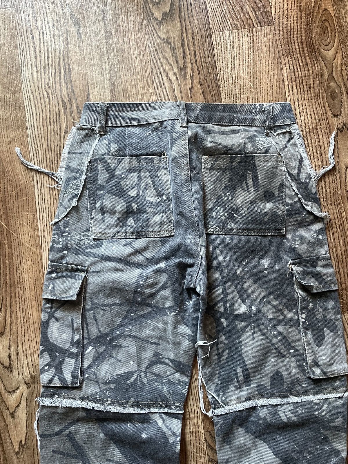 Other Vintage Y2K Parachute Pants Flared Jeans MOM Cargo 90s Size 34" / US 12 / IT 48 - 9 Thumbnail