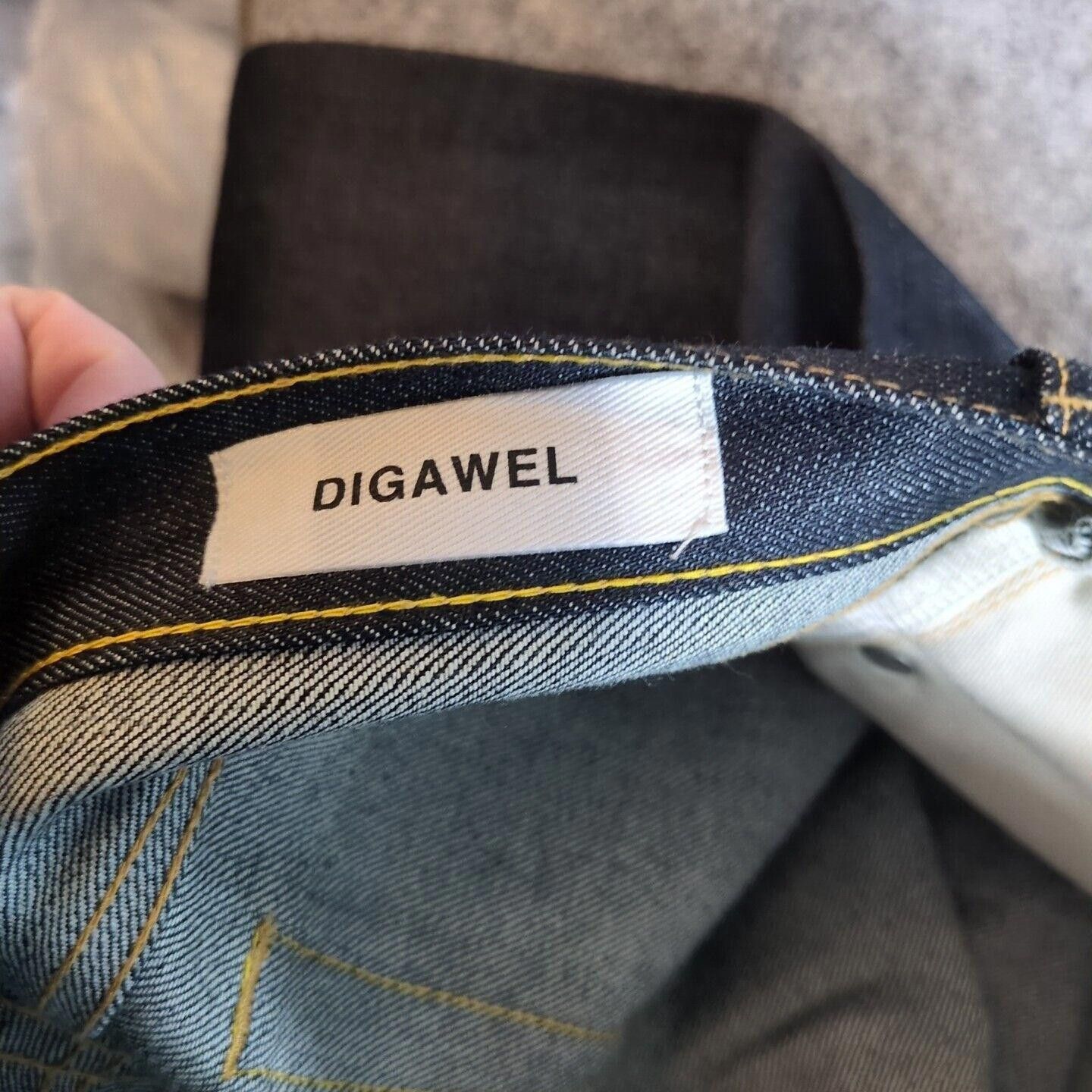 Designer DIGAWEL Denim Jeans 28x28 Size 0 Made in Japan Dark Wash Size US 28 / EU 44 - 7 Thumbnail