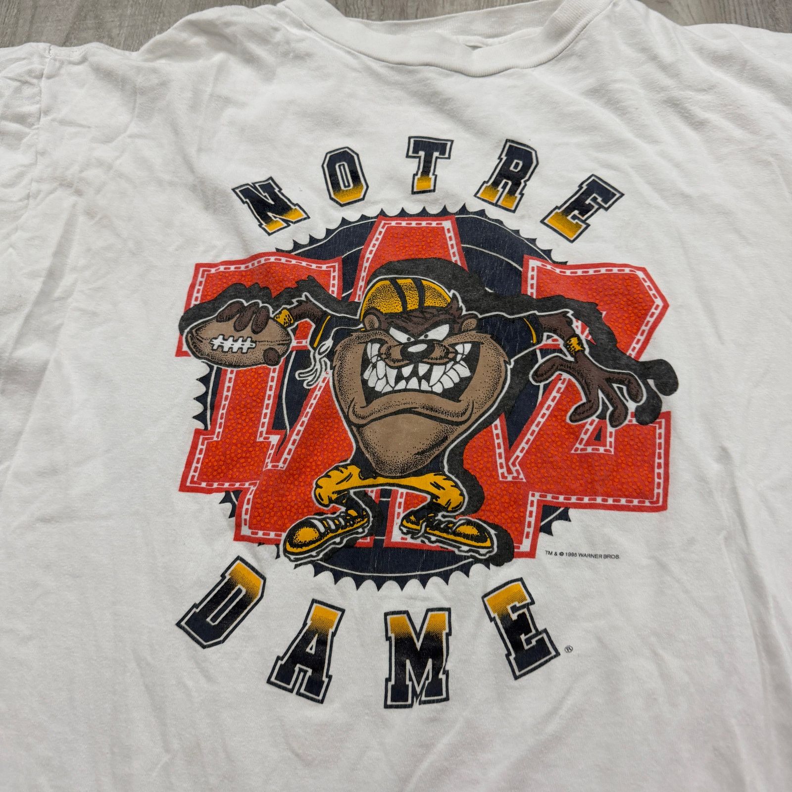Vintage Vintage Notre Dame Fighting Irish Taz Looney Tunes Shirt XL Size US XL / EU 56 / 4 - 3 Thumbnail