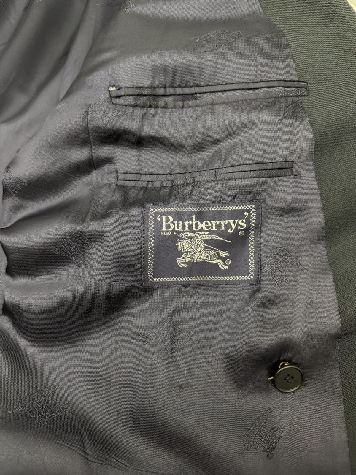 Burberry Vtg Burberrys Double Breasted Wool Blazer Gold Buttons 44R Size 44R - 10 Thumbnail