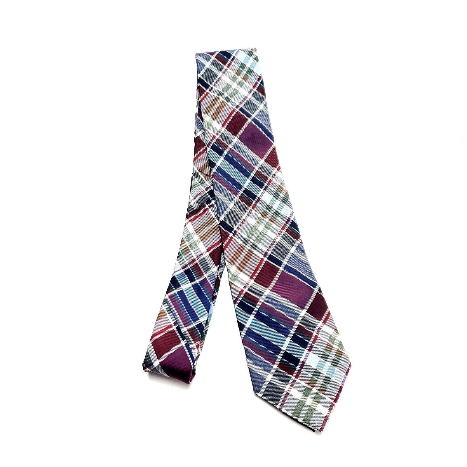 Croft & Barrow Croft & Barrow Multi Colored Silk Tie Woven Tartan Size ONE SIZE - 6 Thumbnail