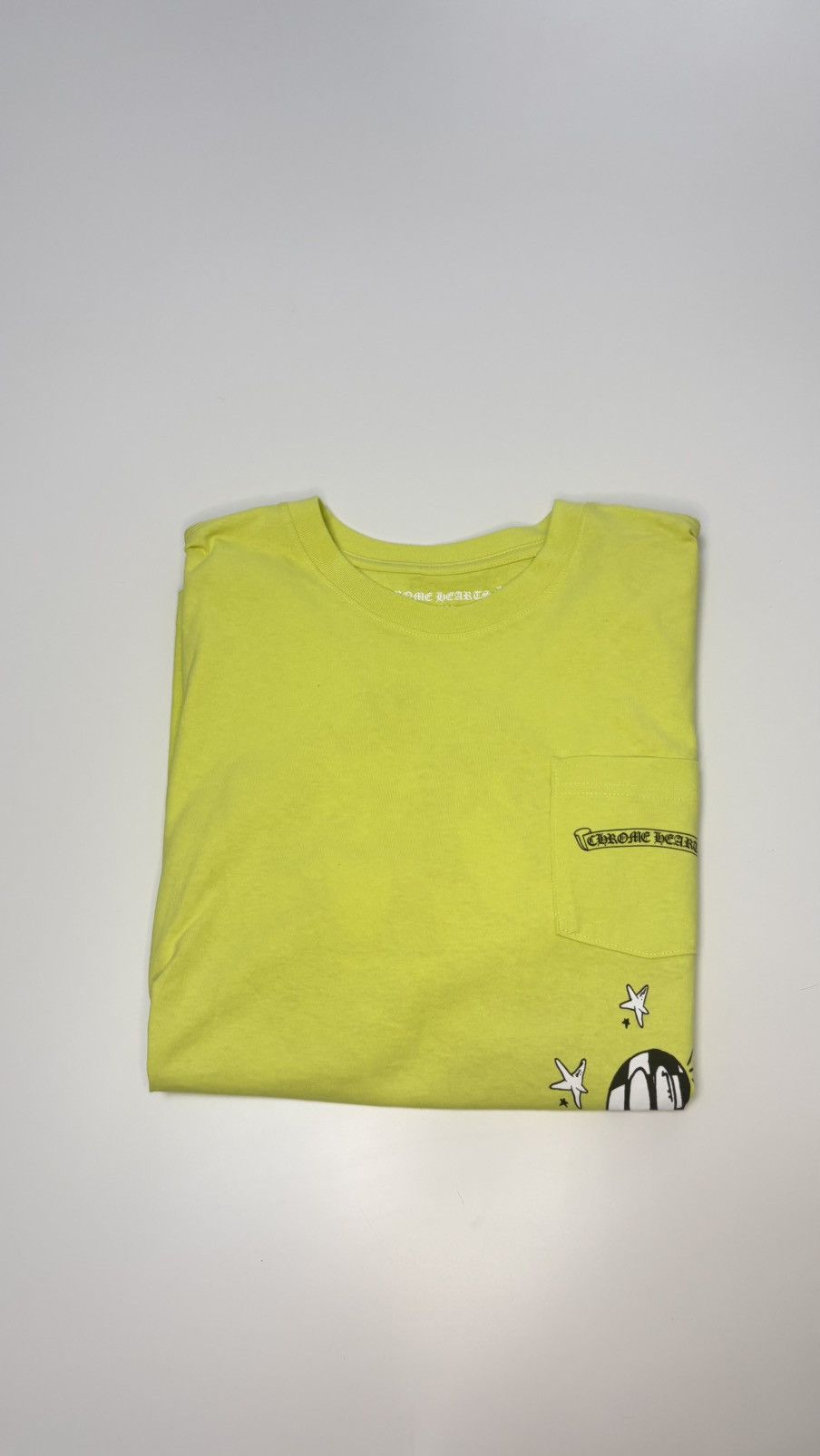 Chrome Hearts Chrome Hearts Marty Boy Pocket Tee Neon Yellow Size XL Size US XL / EU 56 / 4 - 1 Thumbnail