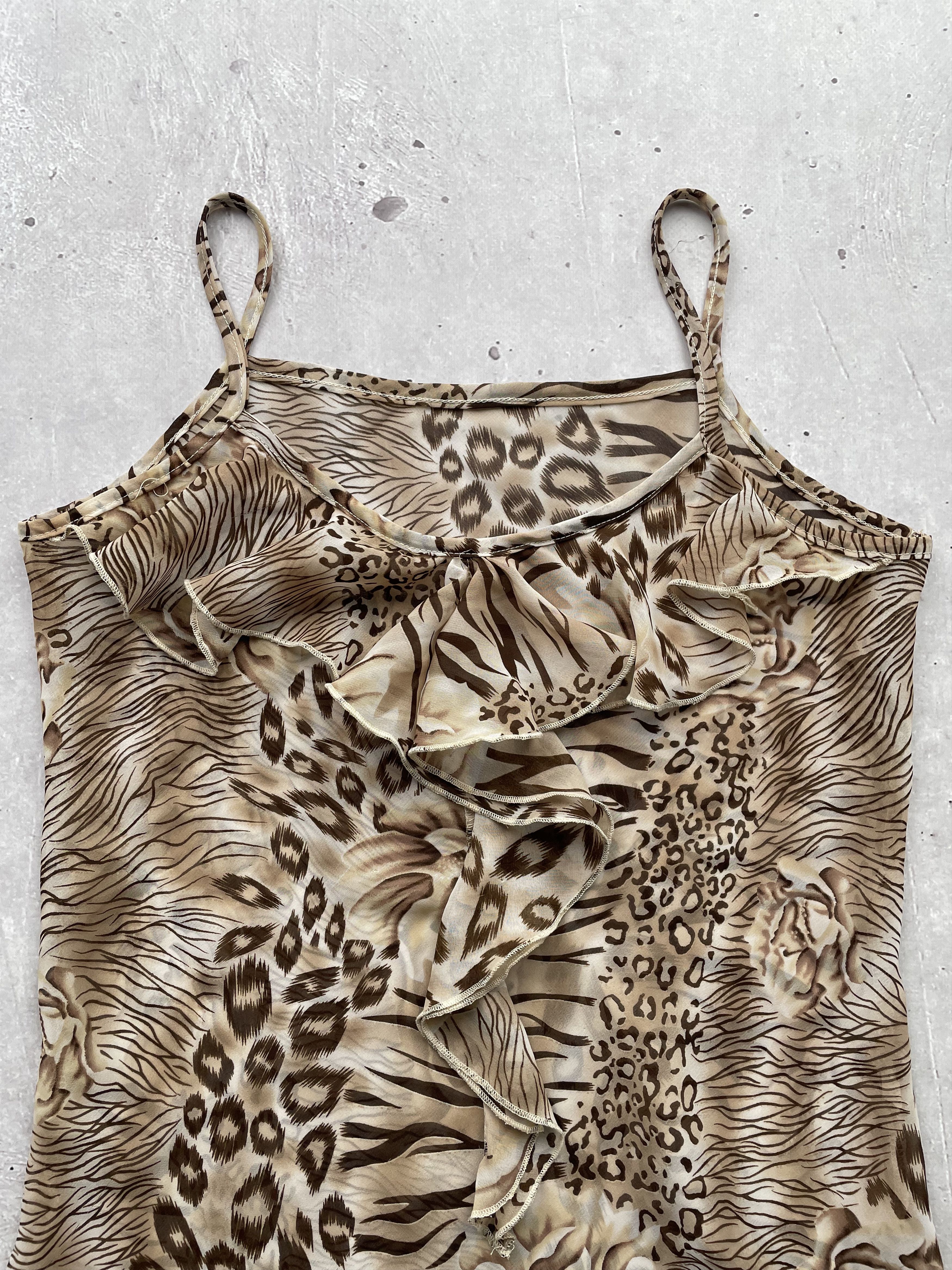 Japanese Brand × Vintage Vintage Mesh Tiger Top Size S / US 4 / IT 40 - 2 Thumbnail