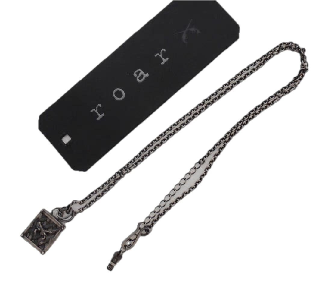 Roar roar 925 Sterling Silver Double Gun Military Necklace K11 Size ONE SIZE - 1 Thumbnail