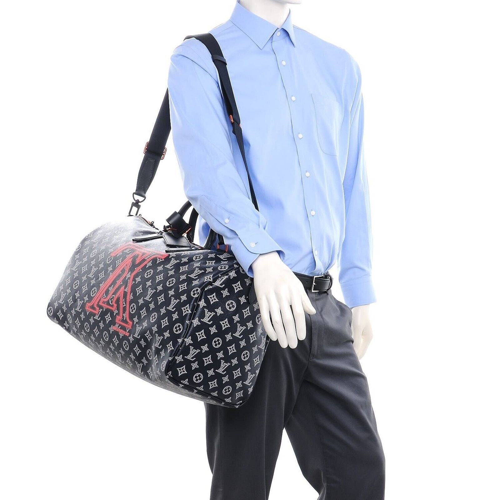 Louis Vuitton Louis Vuitton Keepall Bandouliere Ink Weekend Travel Bag Size ONE SIZE - 5 Thumbnail