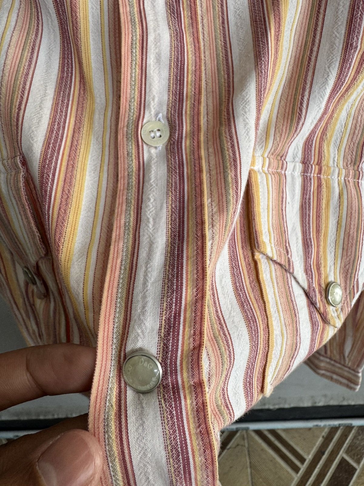Dolce & Gabbana VINTAGE DOLCE & GABBANA MEDICAL ADVICE STRIPE LONG SHIRT Size US M / EU 48-50 / 2 - 3 Thumbnail