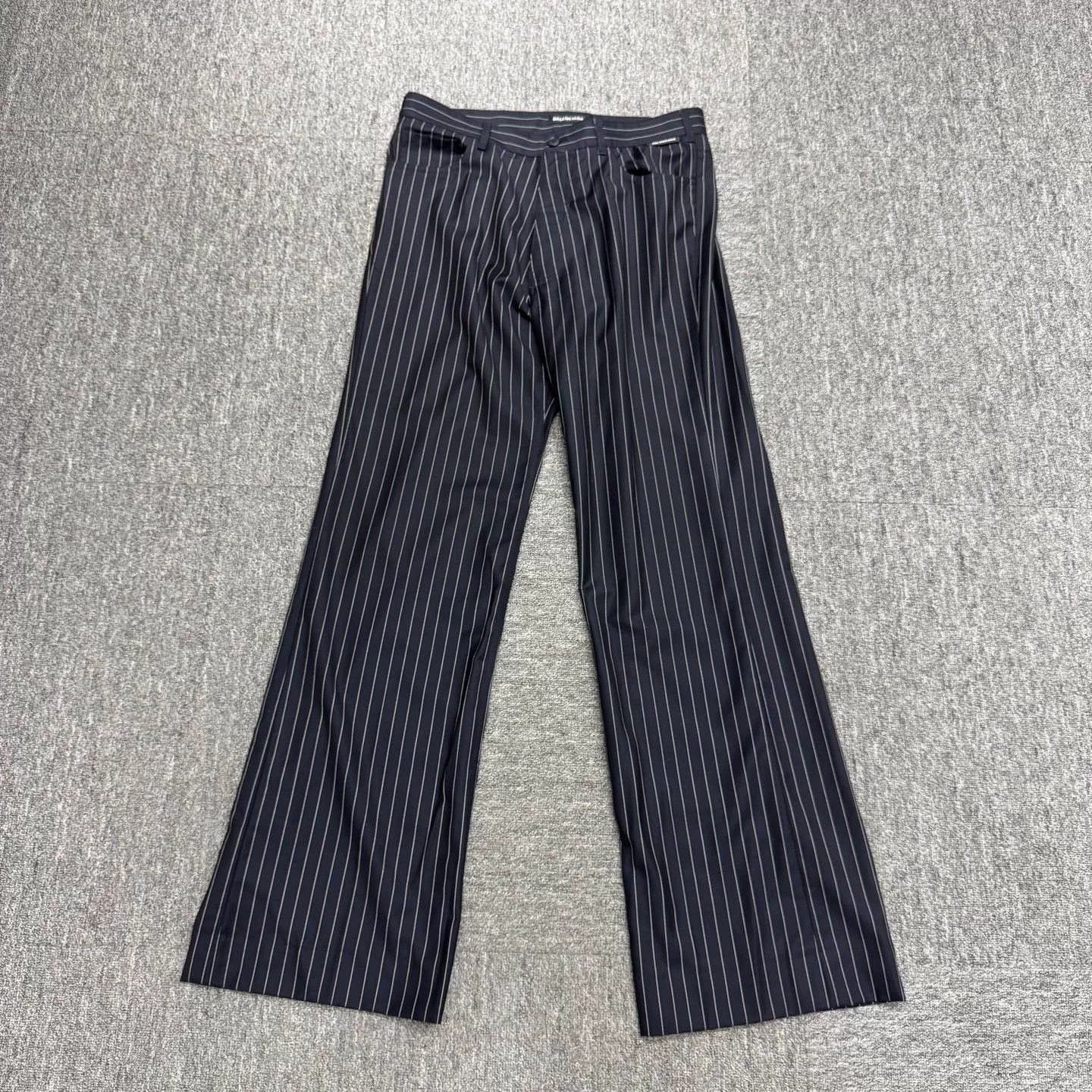 Balenciaga Side-striped Stretch-twill Trousers - Black White