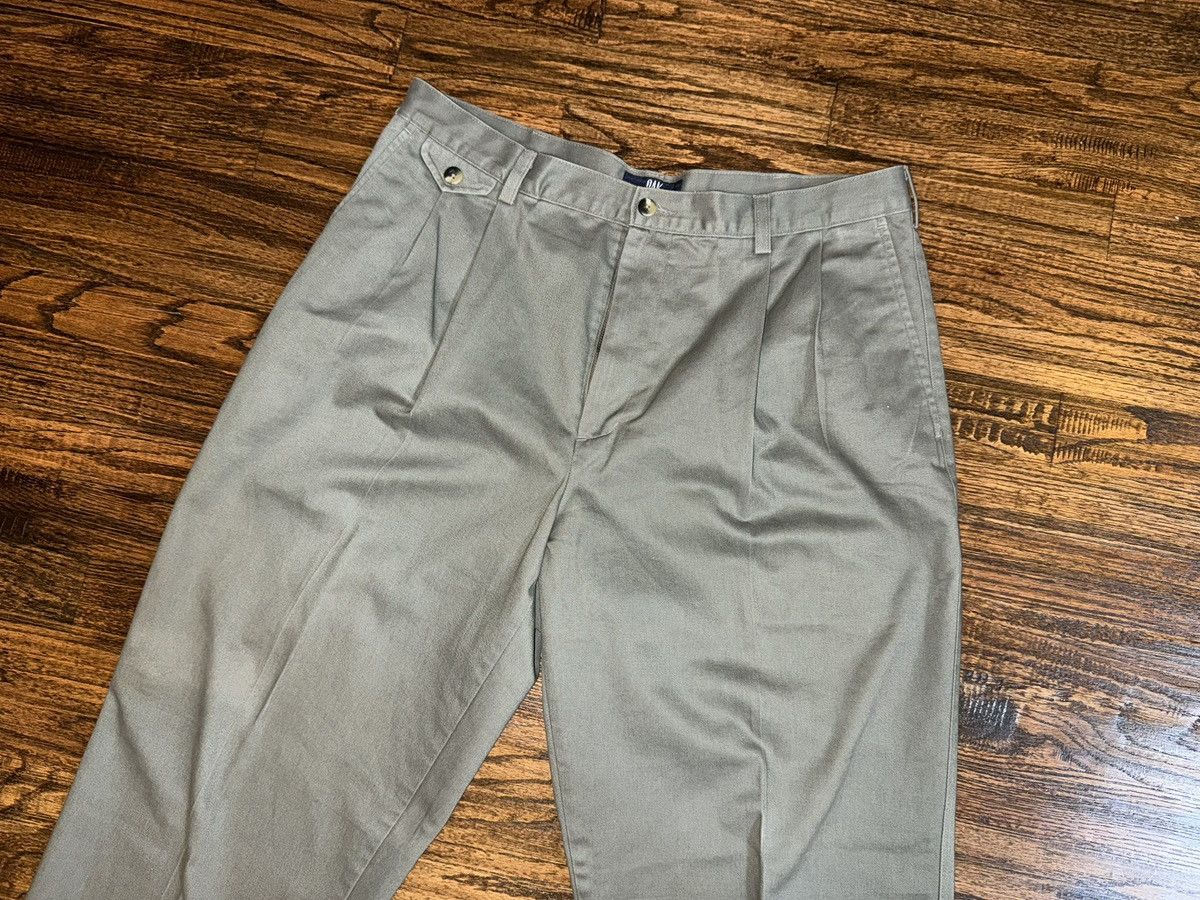 Ralph Lauren Oak Creek Vintage 90s Green Pleated Khaki Dress Pant 36x30 Size US 36 / EU 52 - 2 Thumbnail