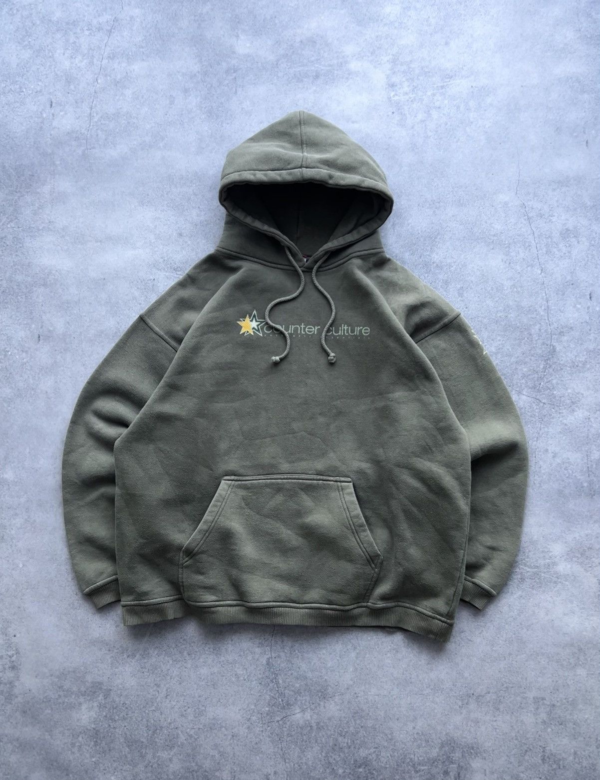 Vintage Vintage Counter Culture Made in usa 🇺🇸 big logo hoodies Size US M / EU 48-50 / 2 - 1 Thumbnail