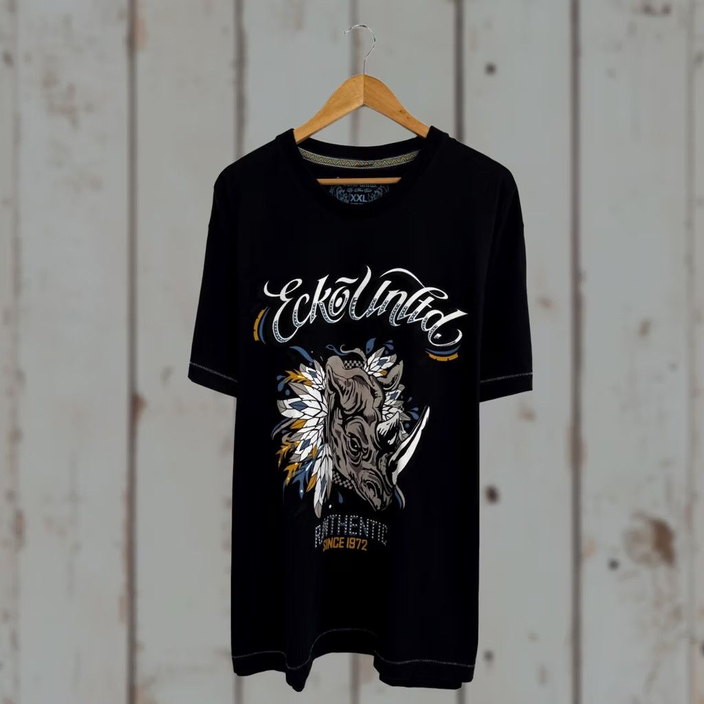 Ecko Unltd. VINTAGE Ecko Unltd Hip Hop T-Shirt XXL Black Mens Tee Retro Y2K Rare/Hype Size US XXL / EU 58 / 5 - 1 Thumbnail