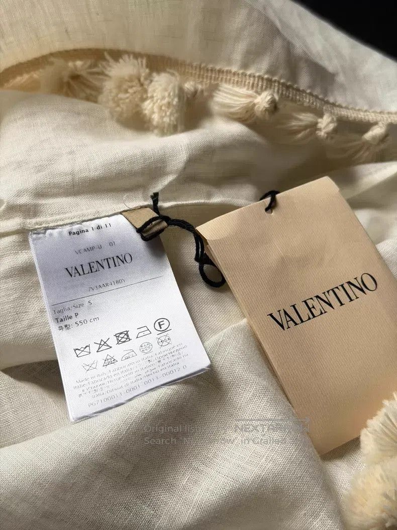 Valentino Valentino Linen embroidered long-sleeved shirt Size S / US 4 / IT 40 - 6 Thumbnail