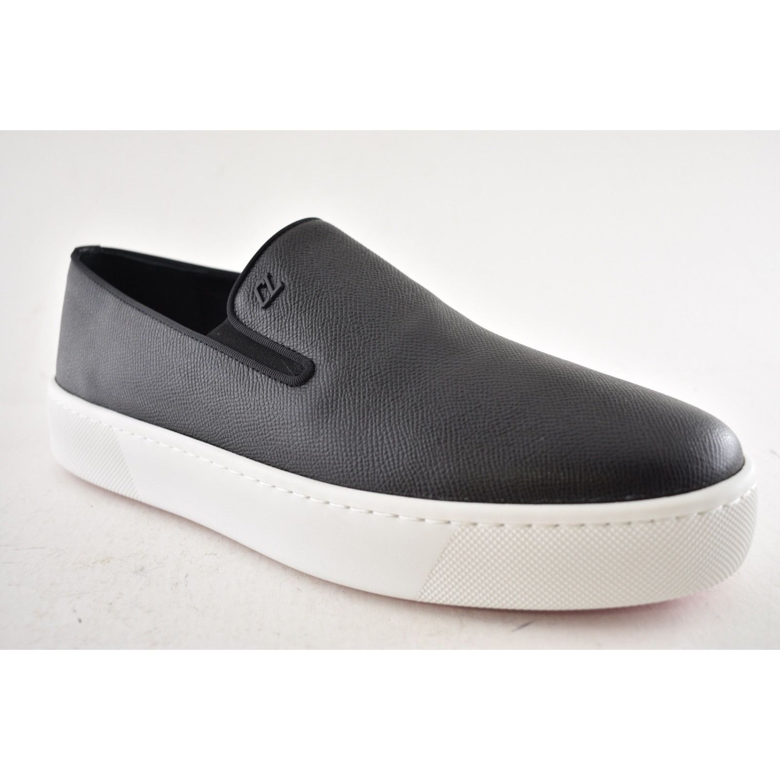 Christian Louboutin Christian Louboutin Mens Boatissimo Flat Black Leather Size US 9 / EU 42 - 6 Thumbnail