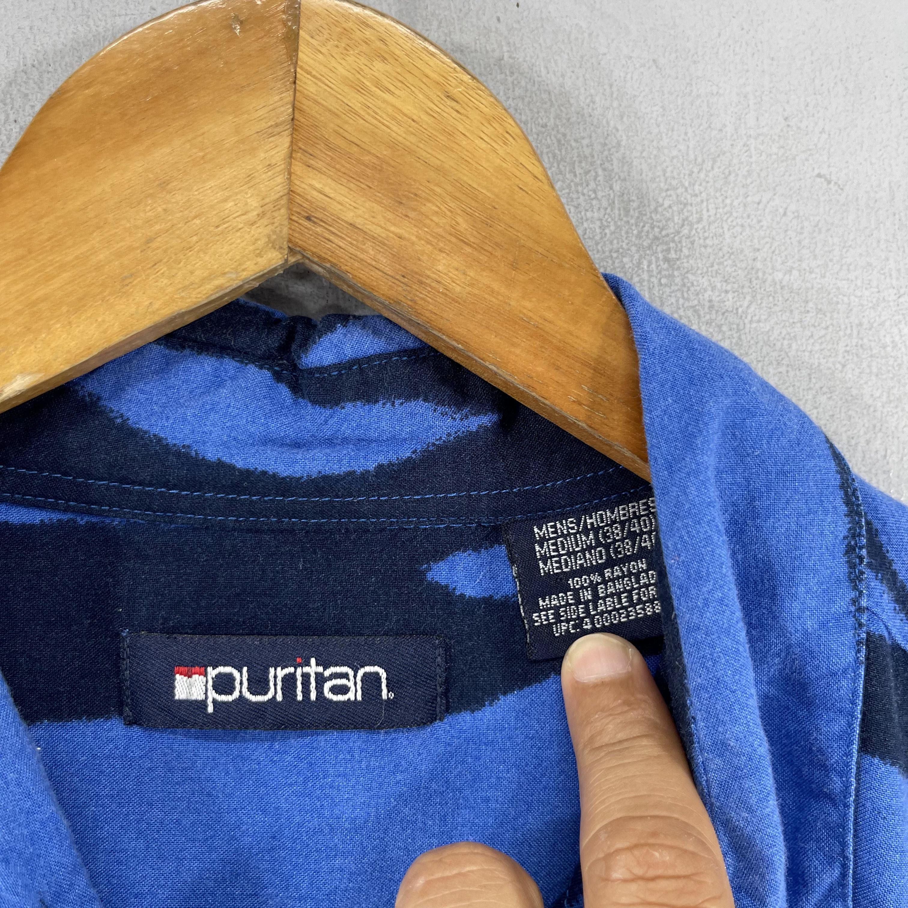 Japanese Brand × Vintage PURITAN Hawaiian Island Beach Surfing Motive Rayon Shirt Size US M / EU 48-50 / 2 - 4 Thumbnail