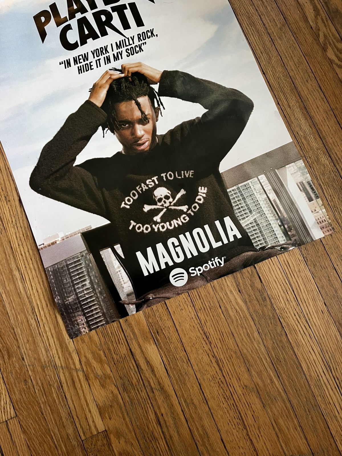 Playboi Carti Rare Playboi Carti Magnolia Spotify Promo Poster Size ONE SIZE - 4 Thumbnail