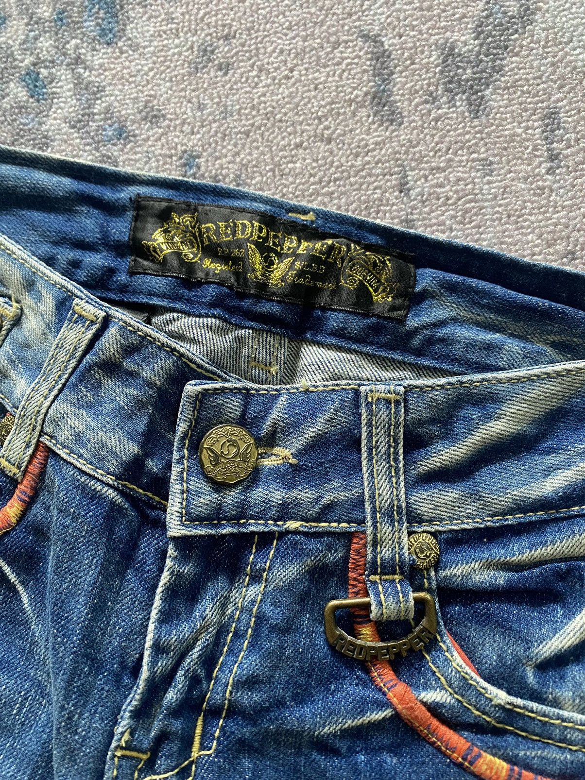 Hysteric Glamour × If Six Was Nine × Japanese Brand Japanes Red Pepper Flared Denim Size US 29 - 5 Thumbnail