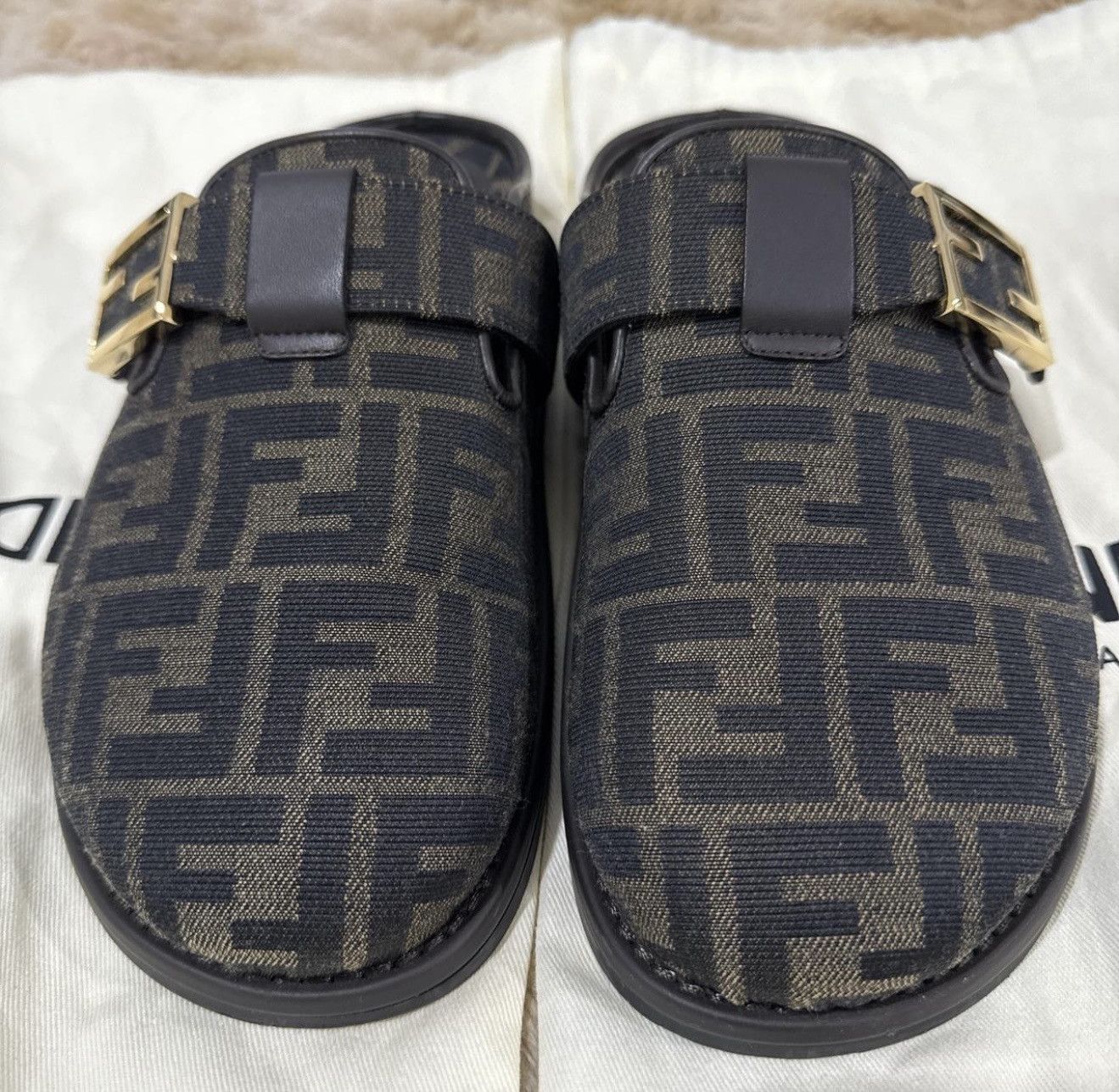Fendi Fendi Canvas Mules Size US 7.5 / IT 37.5 - 3 Thumbnail