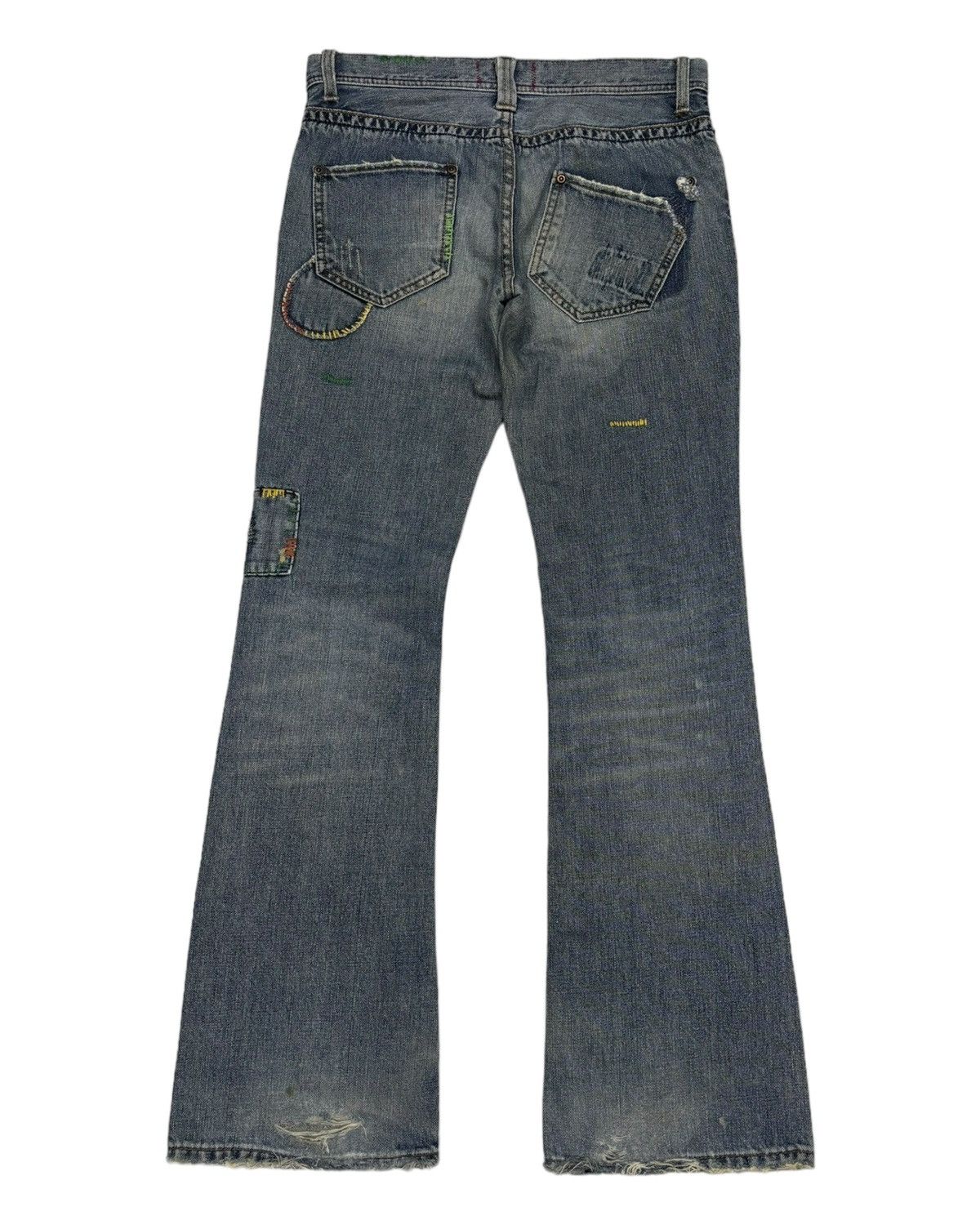 If Six Was Nine 🔥[A:R] PATCHWORK FLARE JEANS IF SIX WAS NINE DENIM STYLE Size US 29 - 8 Thumbnail