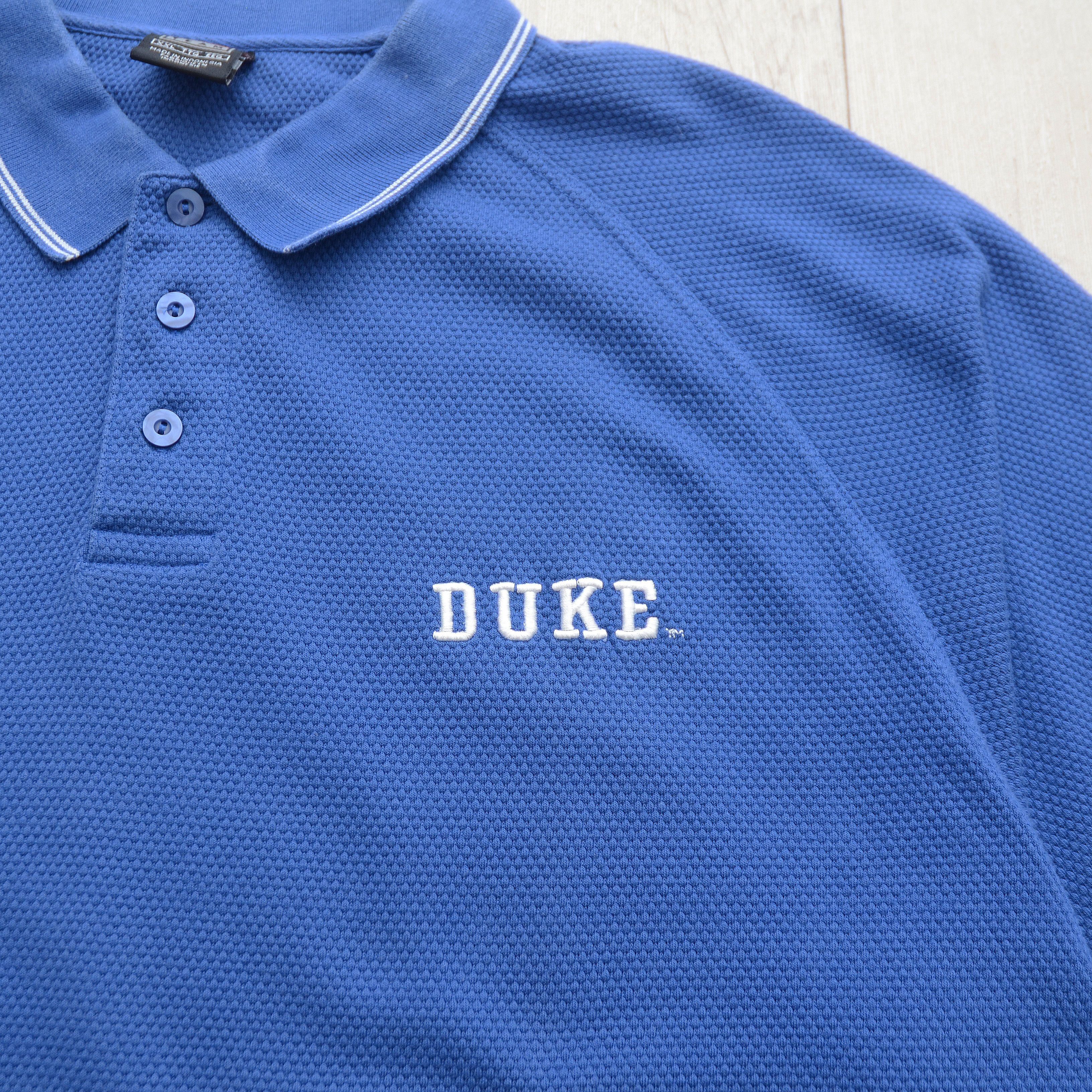 Nike Vintage Nike Team Fit Dry Duke Blue Devils Polo Shirt Blue Size US XXL / EU 58 / 5 - 4 Thumbnail