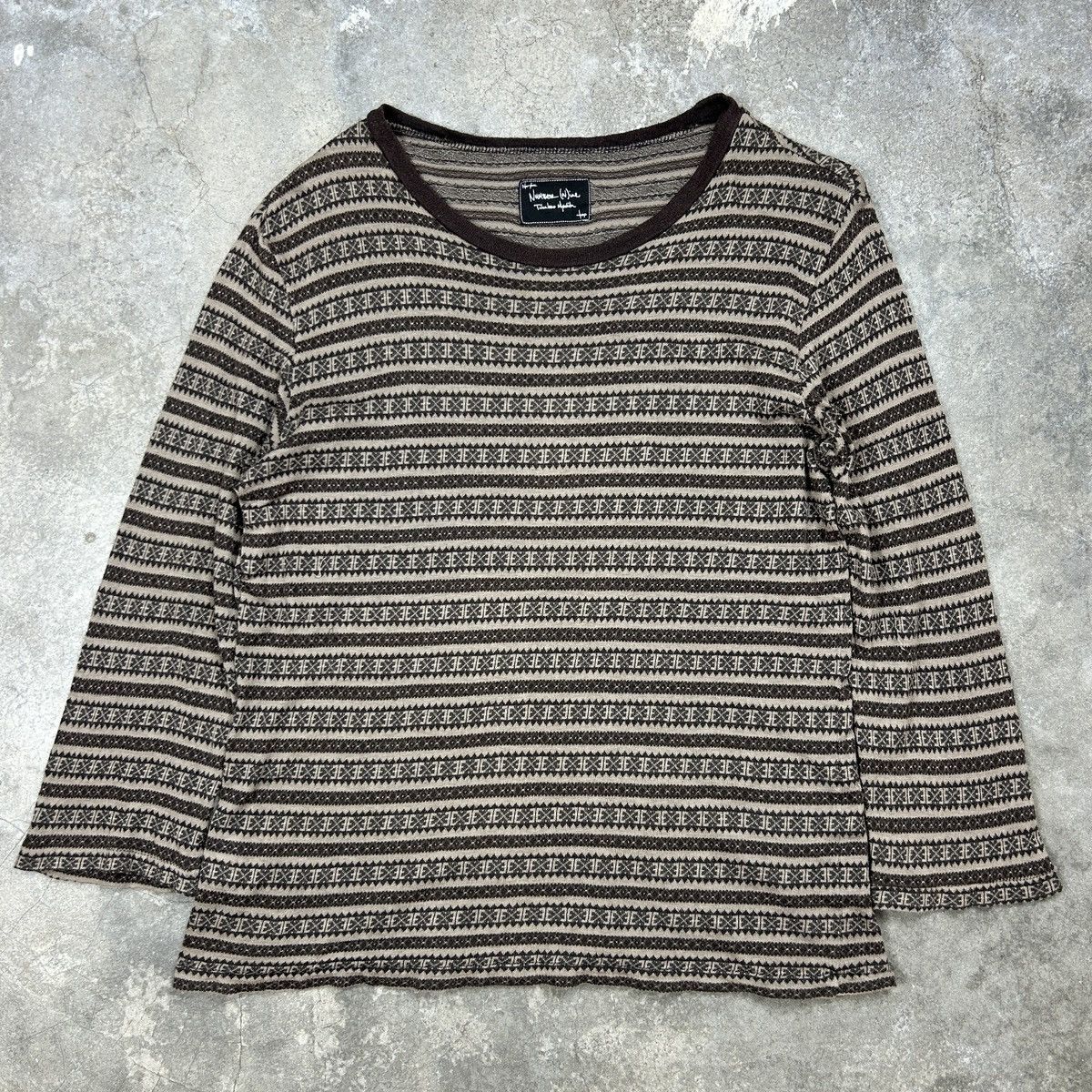 Japanese Brand × Number (N)ine 1990s Number (N)ine - Brown Top Size US M / EU 48-50 / 2 - 1 Thumbnail