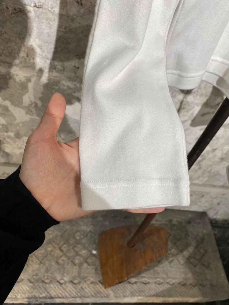 Y's Y's White Long Sleeve T-Shirt with High Neck Bottom long s Size US M / EU 48-50 / 2 - 6 Thumbnail