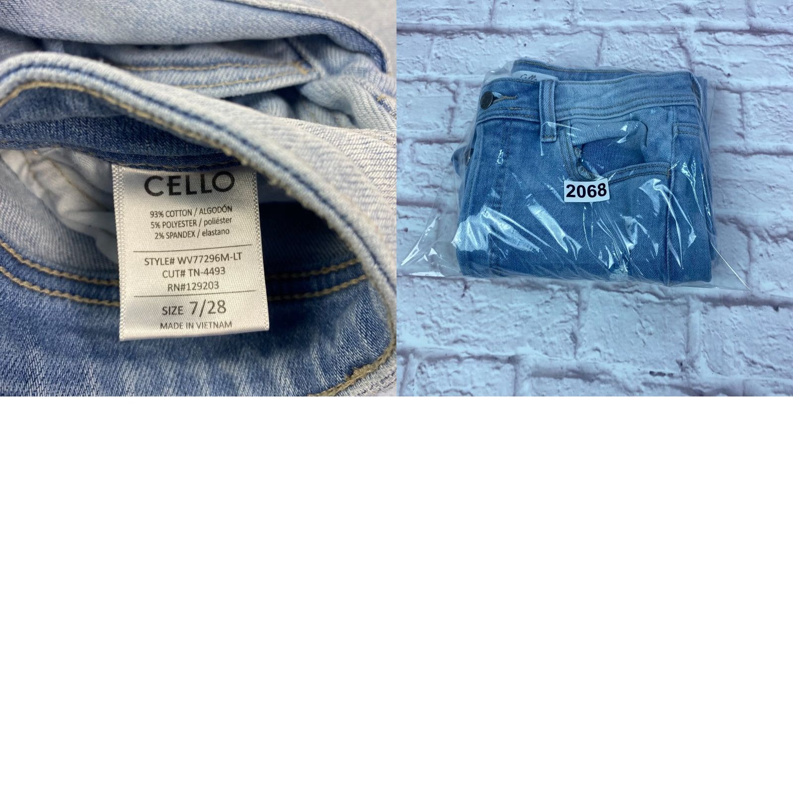 Vintage VINTAGE Cello Jeans Womens Junior Teens 7/28 Mom Skinny High Rise Distressed Button Fly 90s City College Blues Jeans Mens? Size 28" / US 6 / IT 42 - 9 Thumbnail