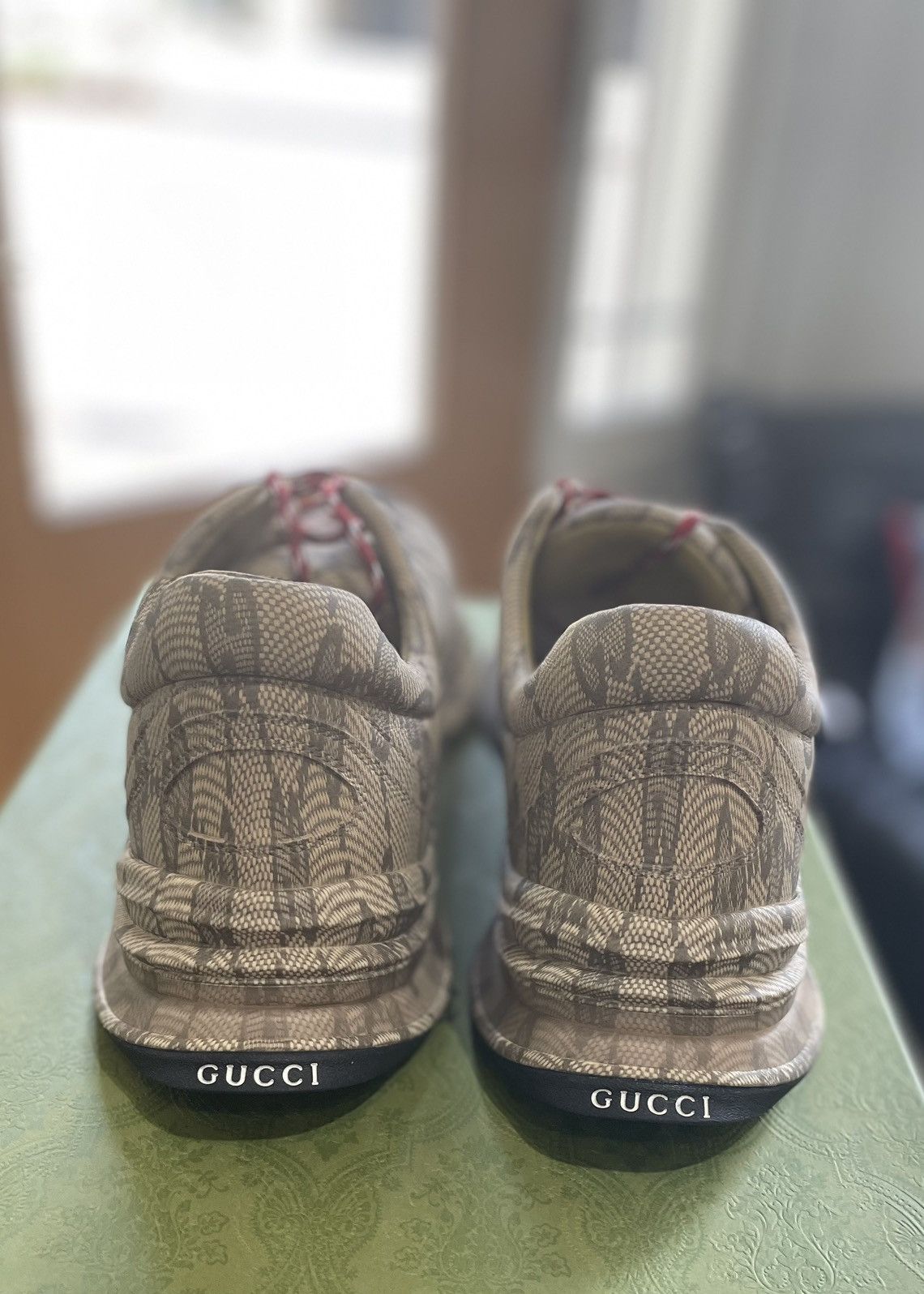 Gucci Gucci Run Sneaker 'Beige Ebony Monogram' Size US 13 / EU 46 - 4 Thumbnail