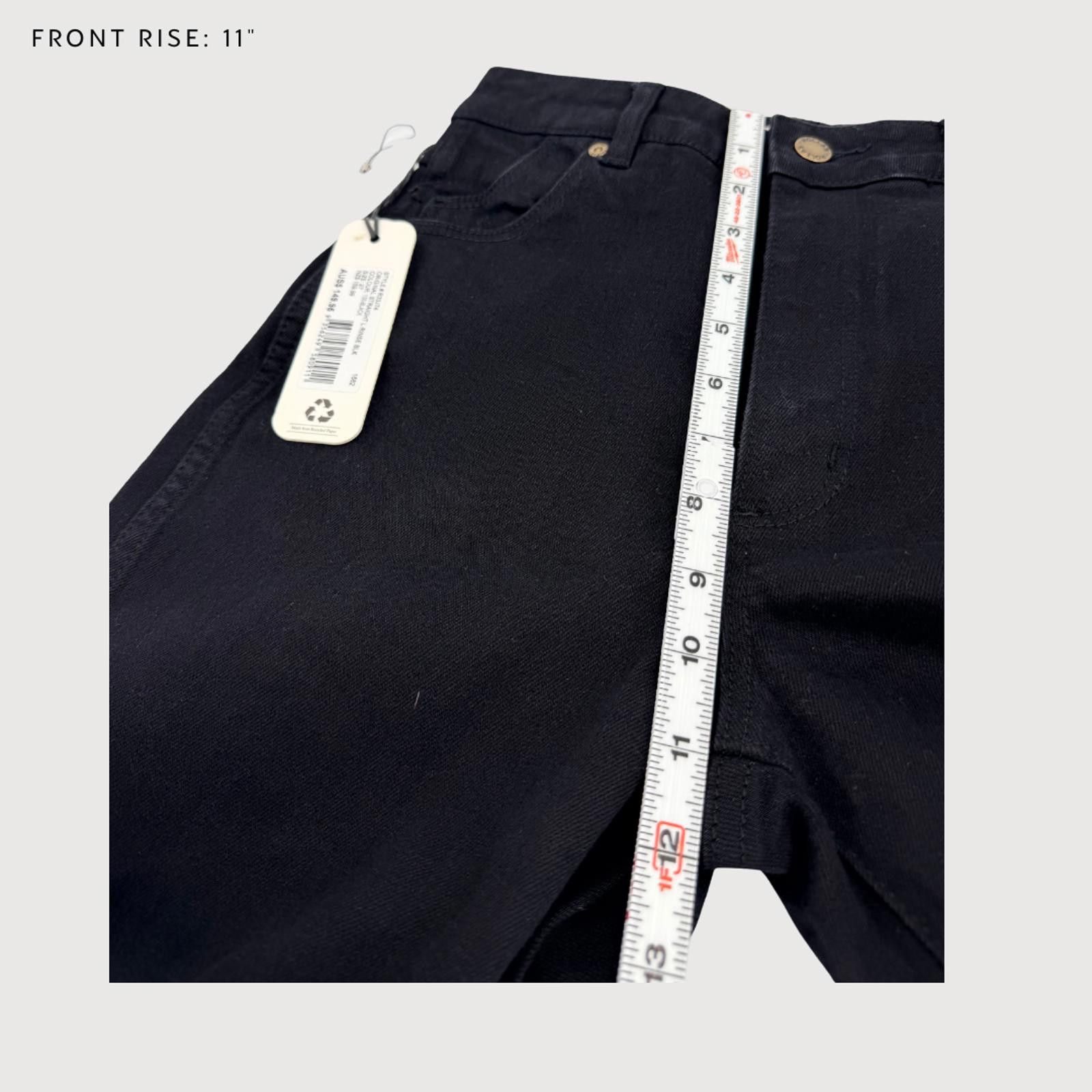 Rolla's Rolla's Original Straight Jeans High Rise Black 27 NWT Size 27" / US 4 / IT 40 - 8 Thumbnail