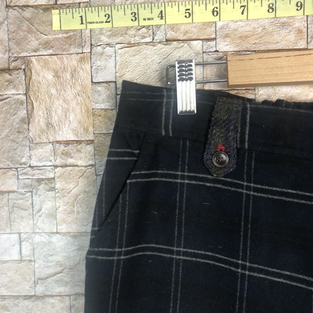 Harris Tweed Harris Tweed Dark Blue Checkred Pants #A358 Size US 30 / EU 46 - 7 Thumbnail