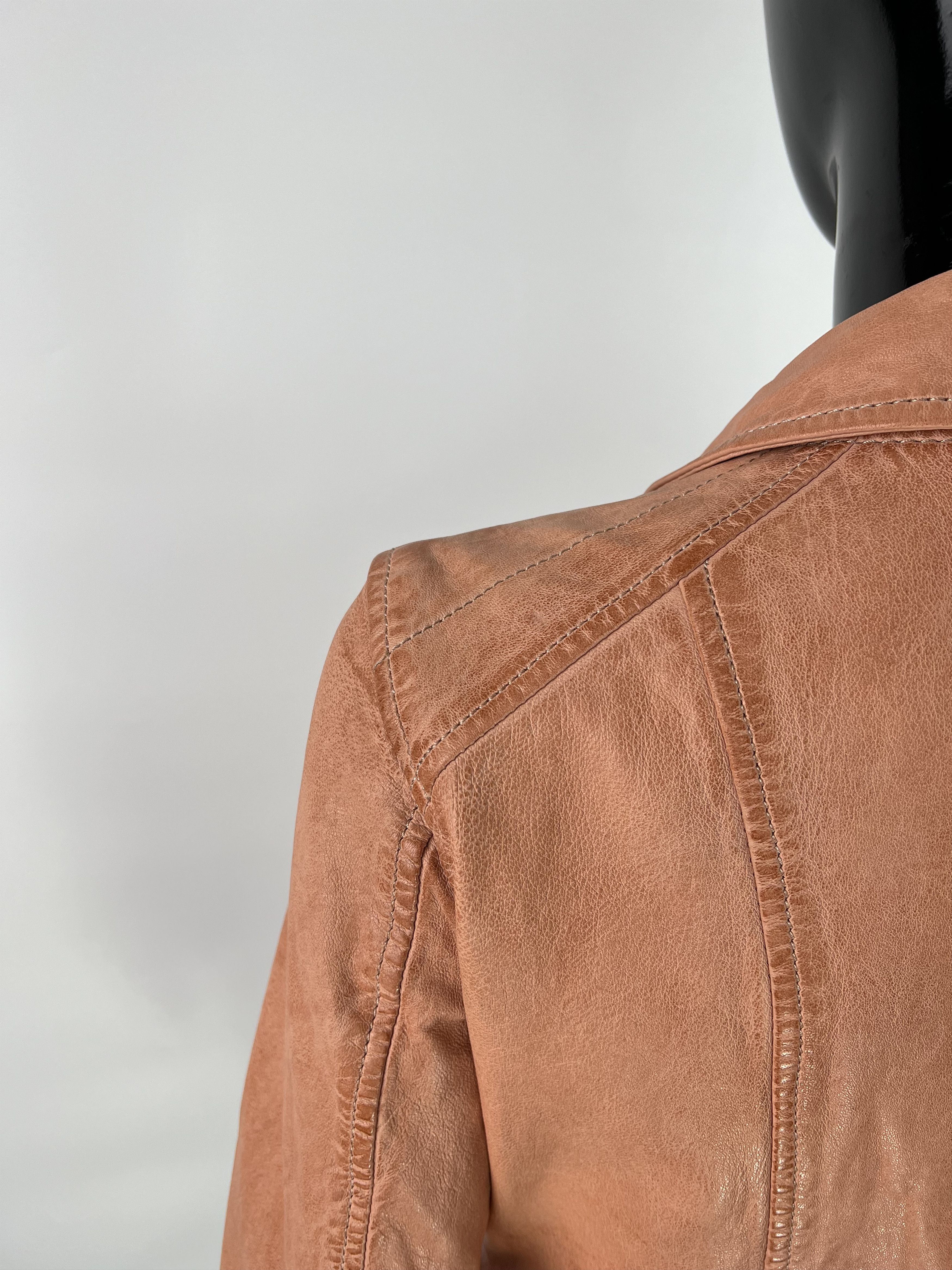Designer Oakwood Women's Leather Biker Jacket Size M / US 6-8 / IT 42-44 - 11 Thumbnail