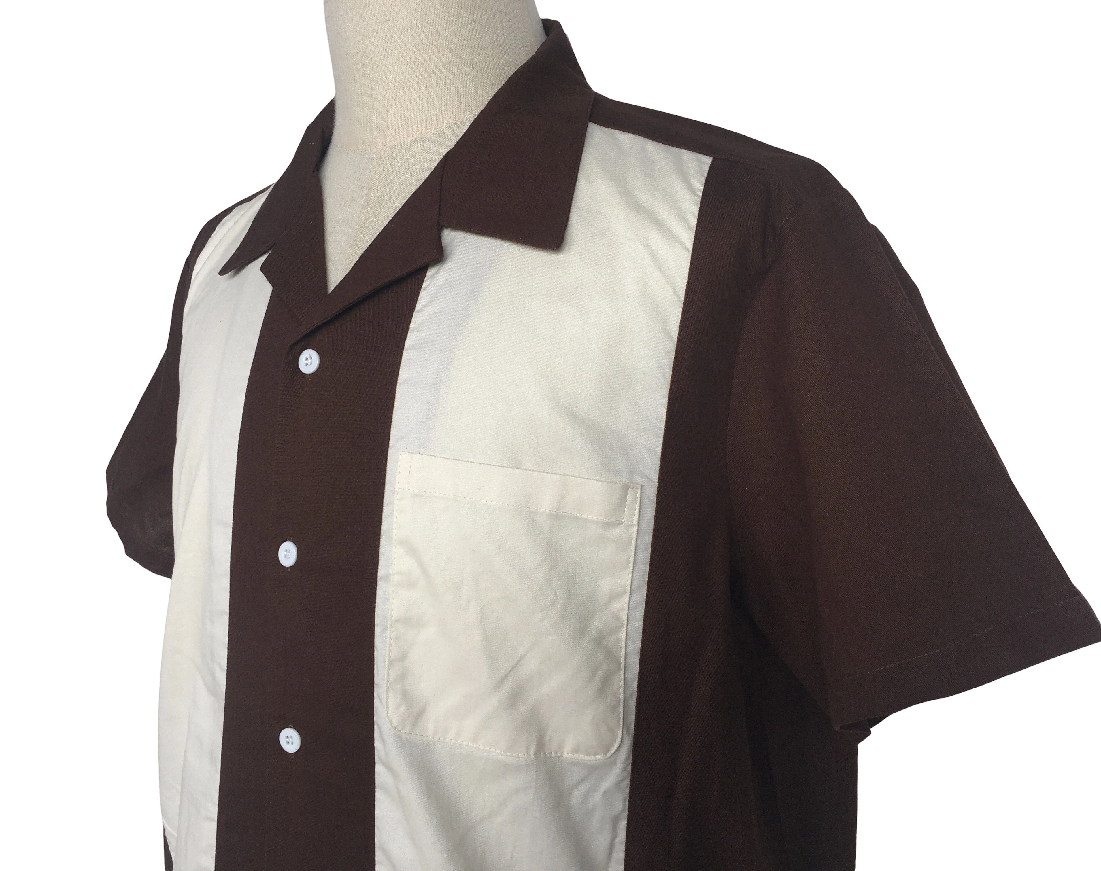 Other Vintage Style Western Shirts Bowling Shirts-brwon Size US XXL / EU 58 / 5 - 4 Thumbnail